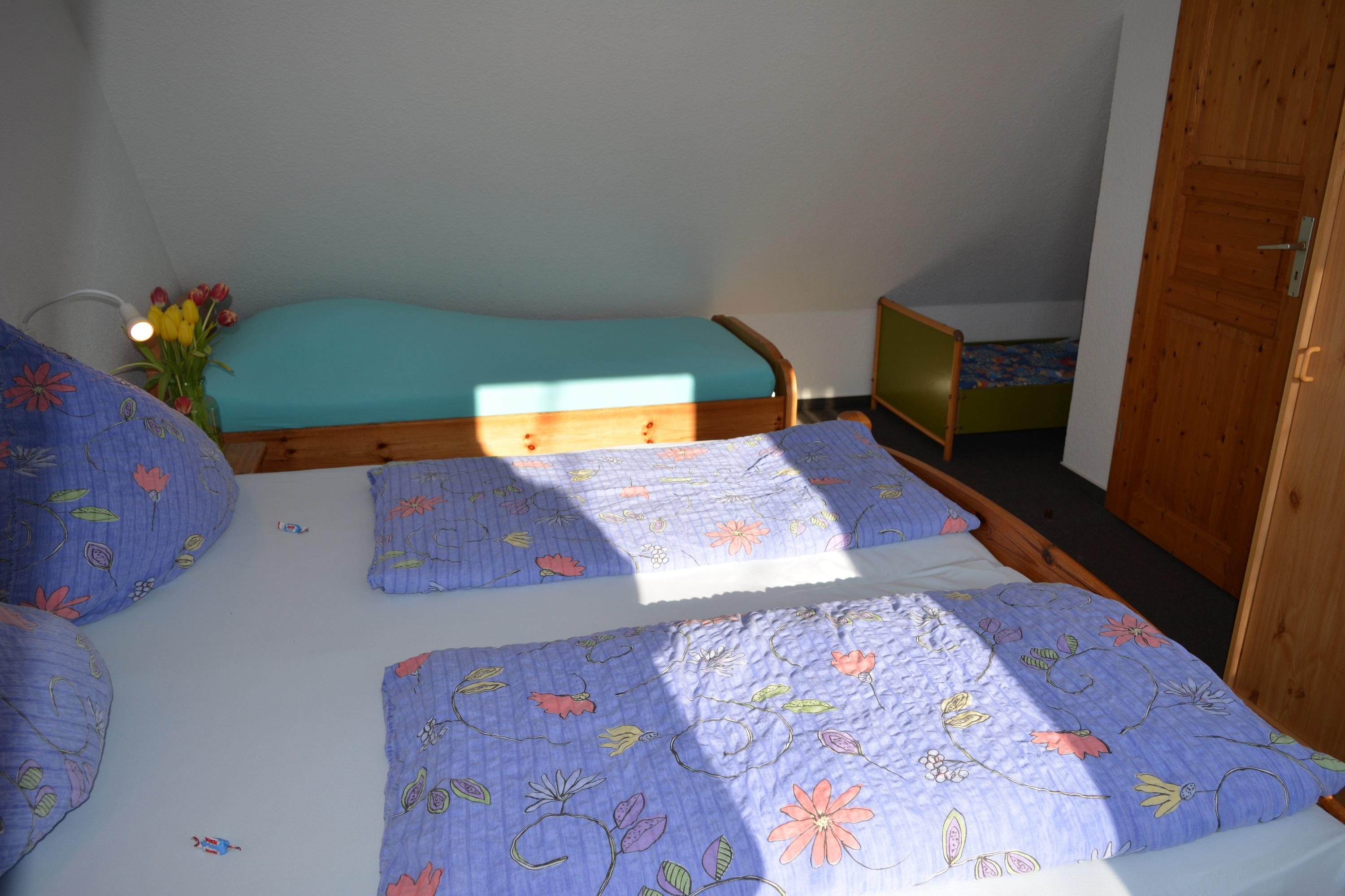 Schlafzimmer Ferienwohnung 5 Erlebnisbauernhof Familie Wehrhoff - Ferienhof
