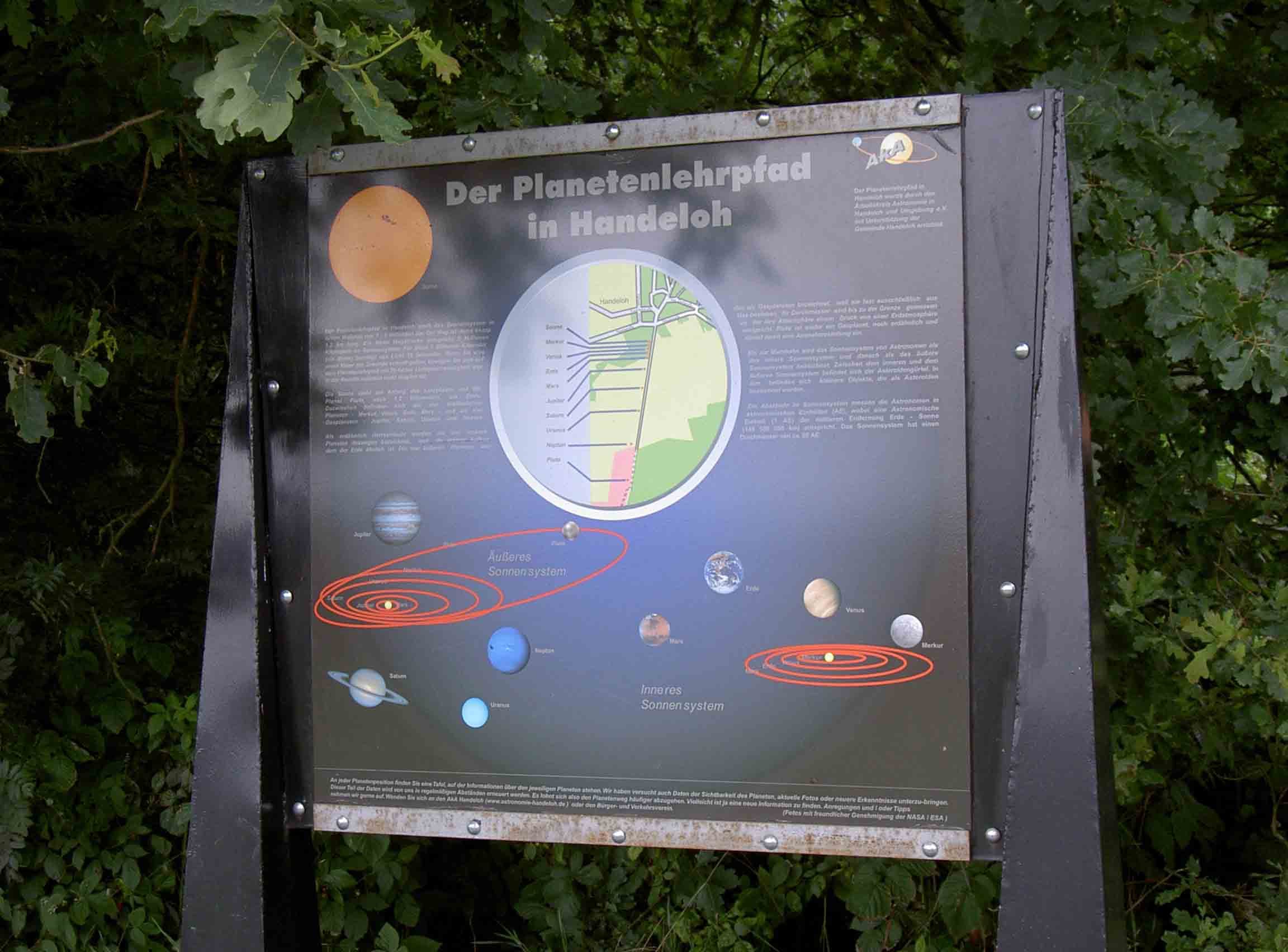 Planetenlehrpfad in Handeloh