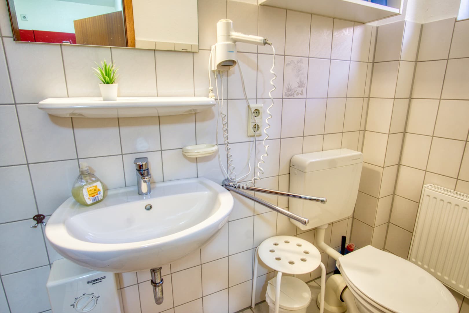Badezimmer Ferienpension Lindenhof Natururlaub Lüneburger Heide