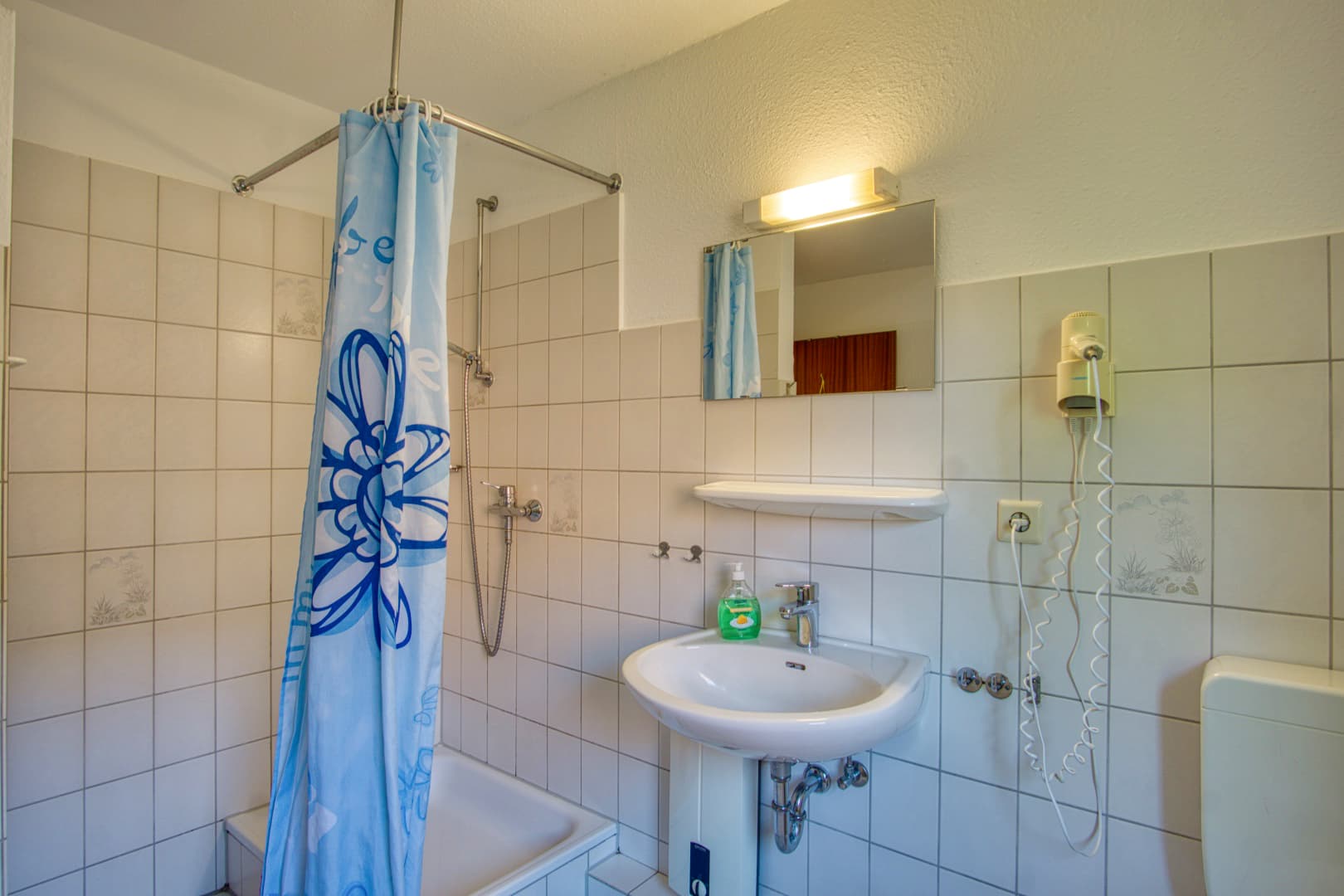 Dusche Ferienwohnung oben Lindenhof