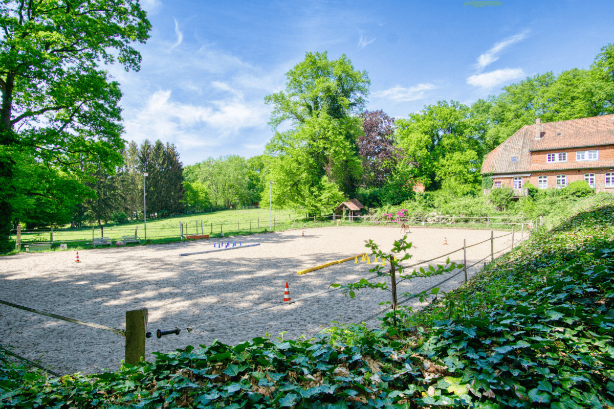 Reitplatz Ferienpension Lindenhof Natururlaub Lüneburger Heide