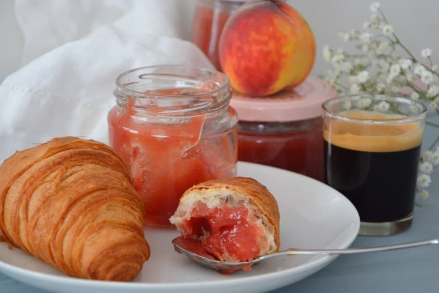 Rezept für die Pfirsich-Konfitüre mit Honig / Lüneburger Heide