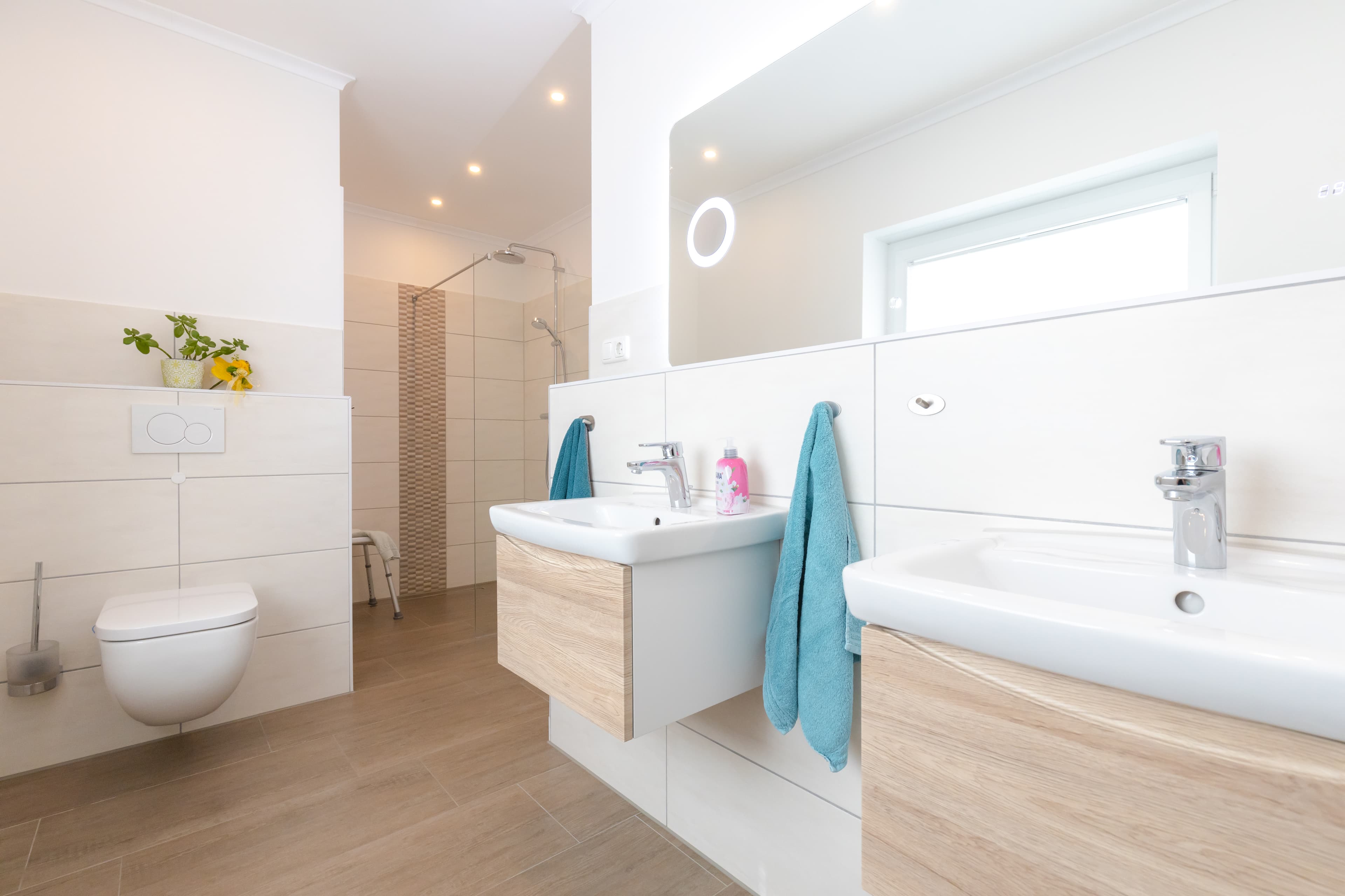 Badezimmer im Ferienhaus Südheide in Hermannsburg