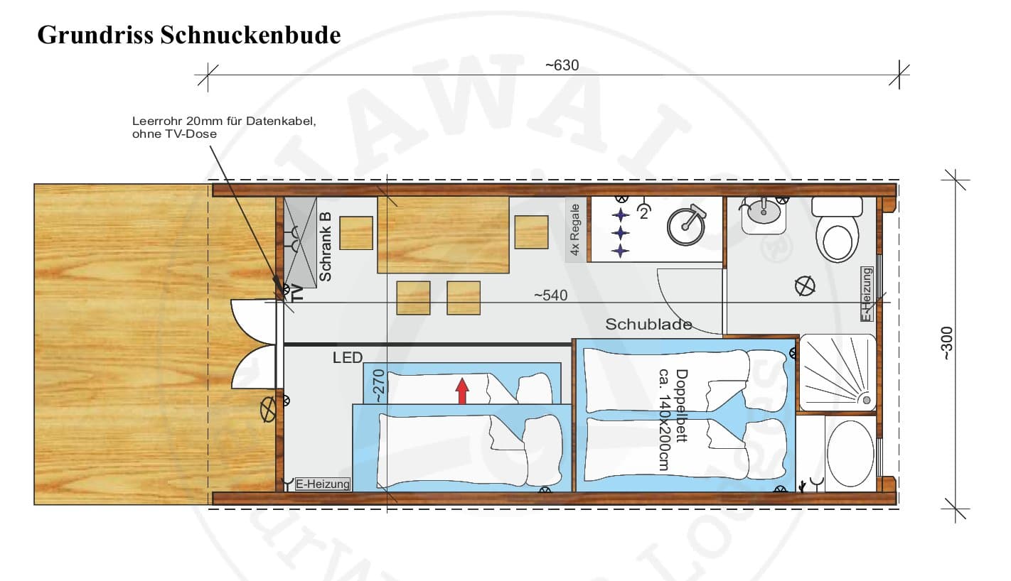 Schnuckenbude Grundriss Campingplatz Auf dem Simpel