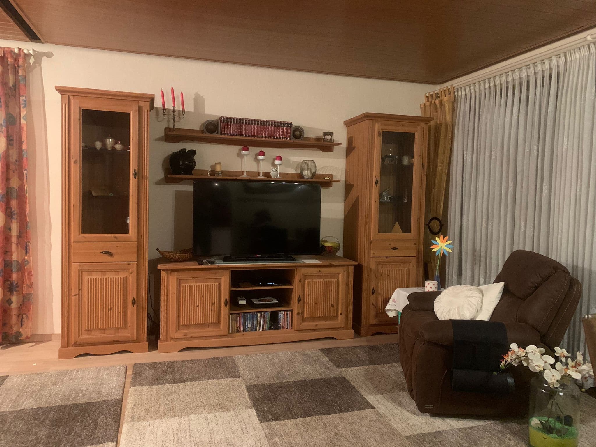 Wohnzimmer in der Ferienwohnung Zerbe in Adendorf