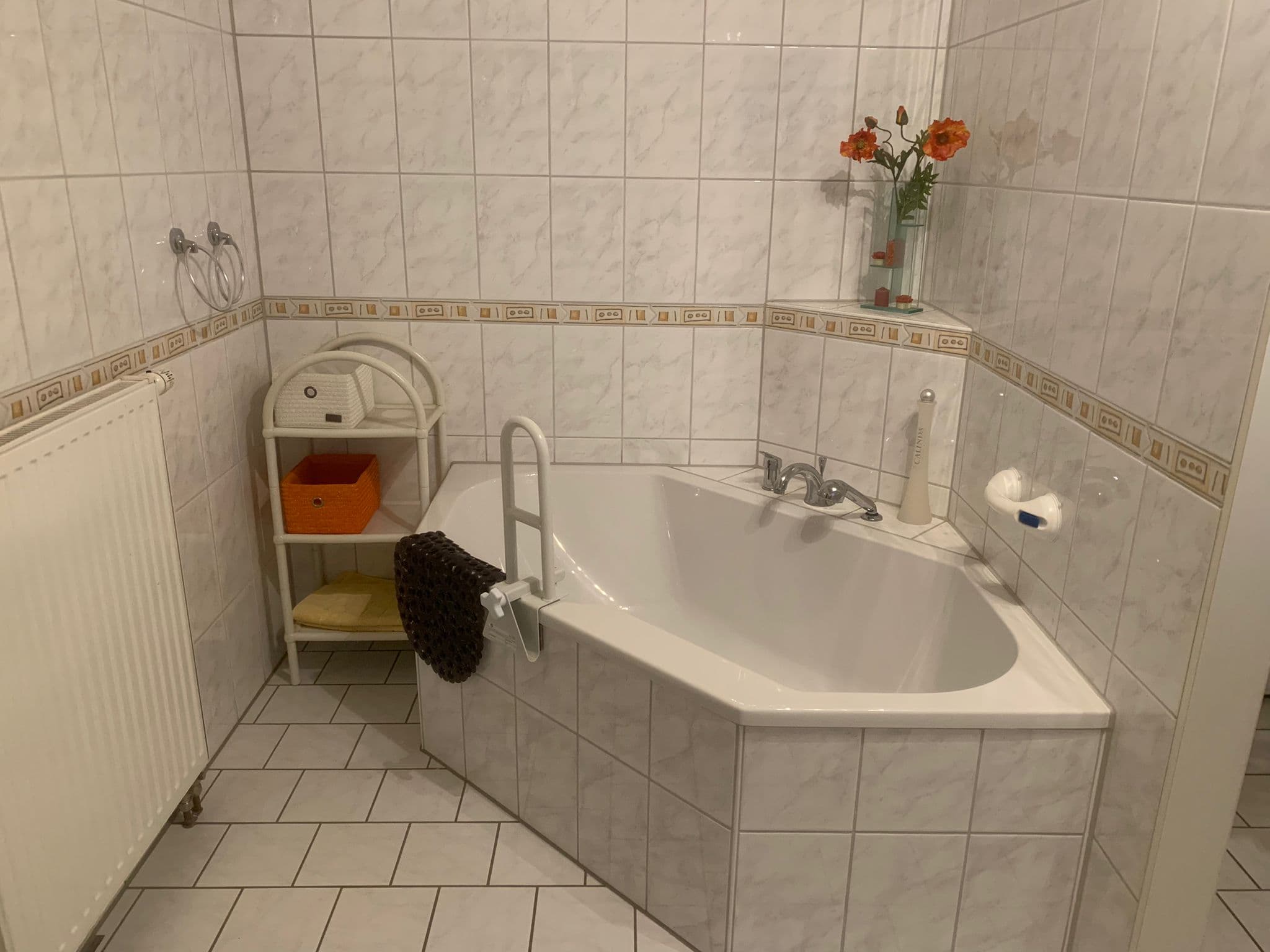 Badezimmer in der Ferienwohnung Zerbe in Adendorf