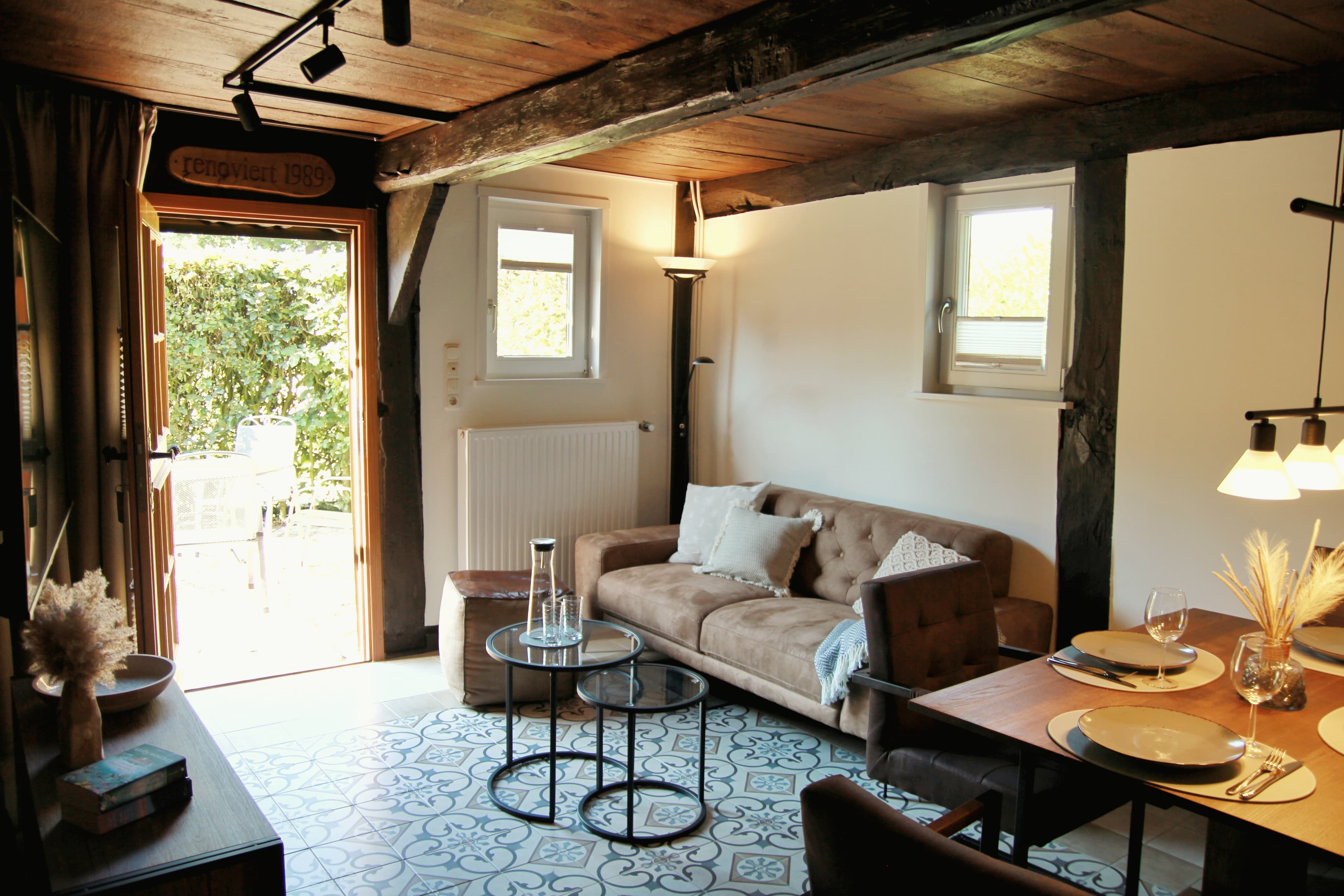 Wohn-Esszimmer in dem Ferienhaus Alter Speicher in Soltau