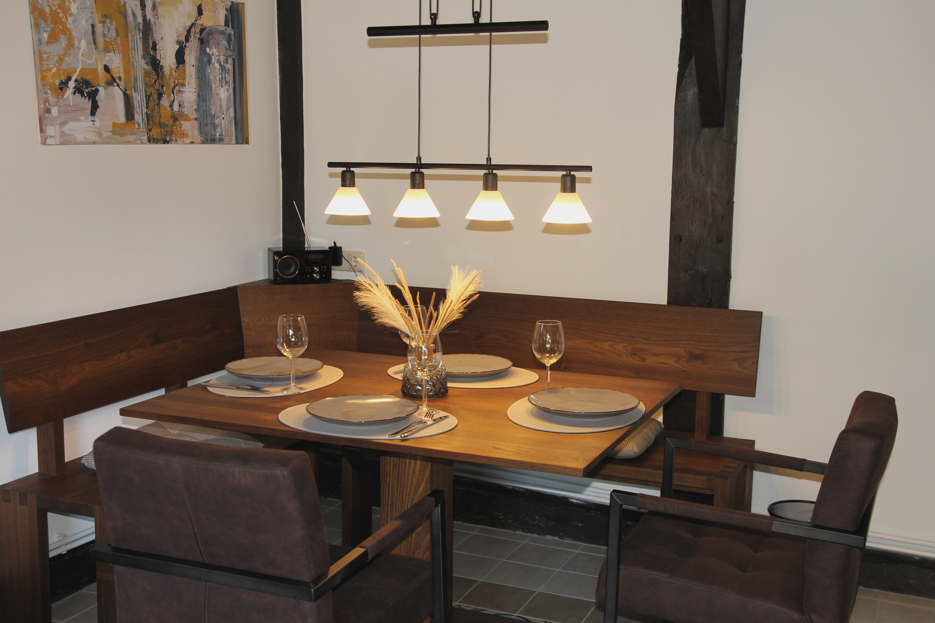 Essecke in dem Ferienhaus Alter Speicher in Soltau