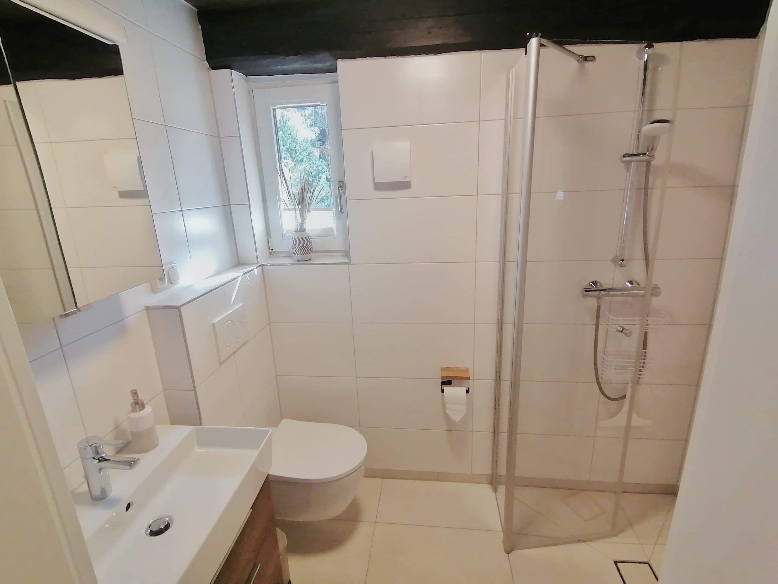 Badezimmer in dem Ferienhaus Alter Speicher in Soltau
