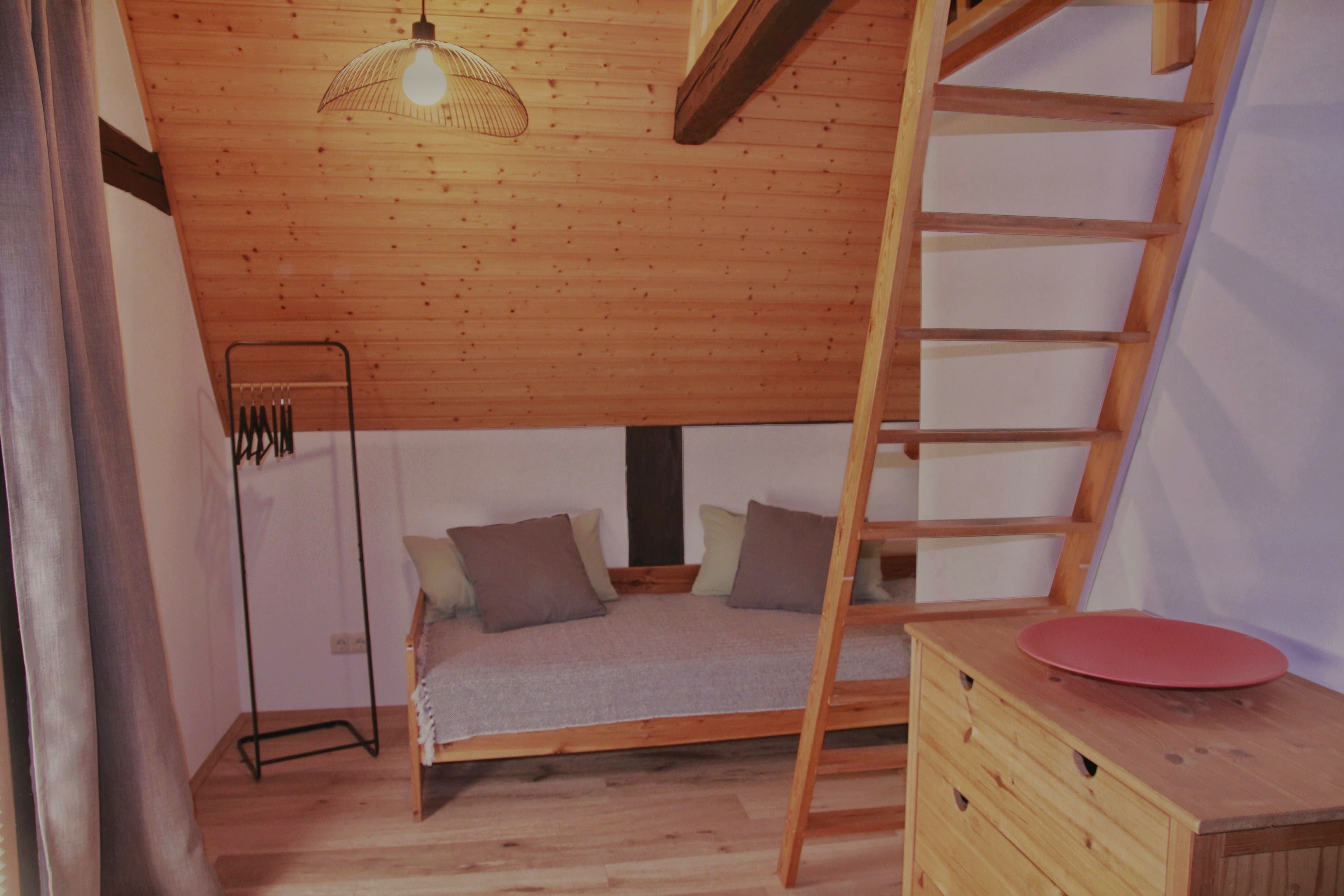 Schlafzimmer in dem Ferienhaus Alter Speicher in Soltau