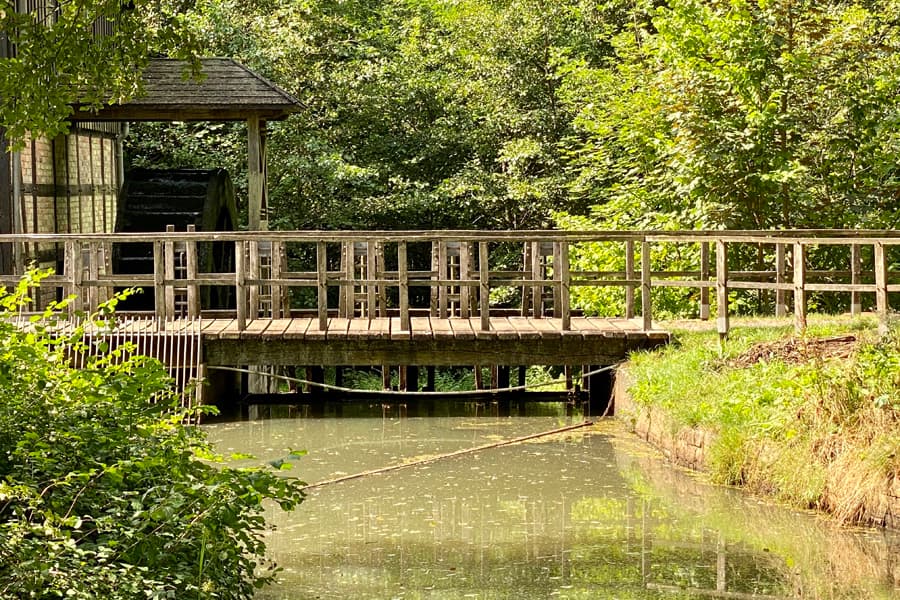 brücke, wasser, mühle