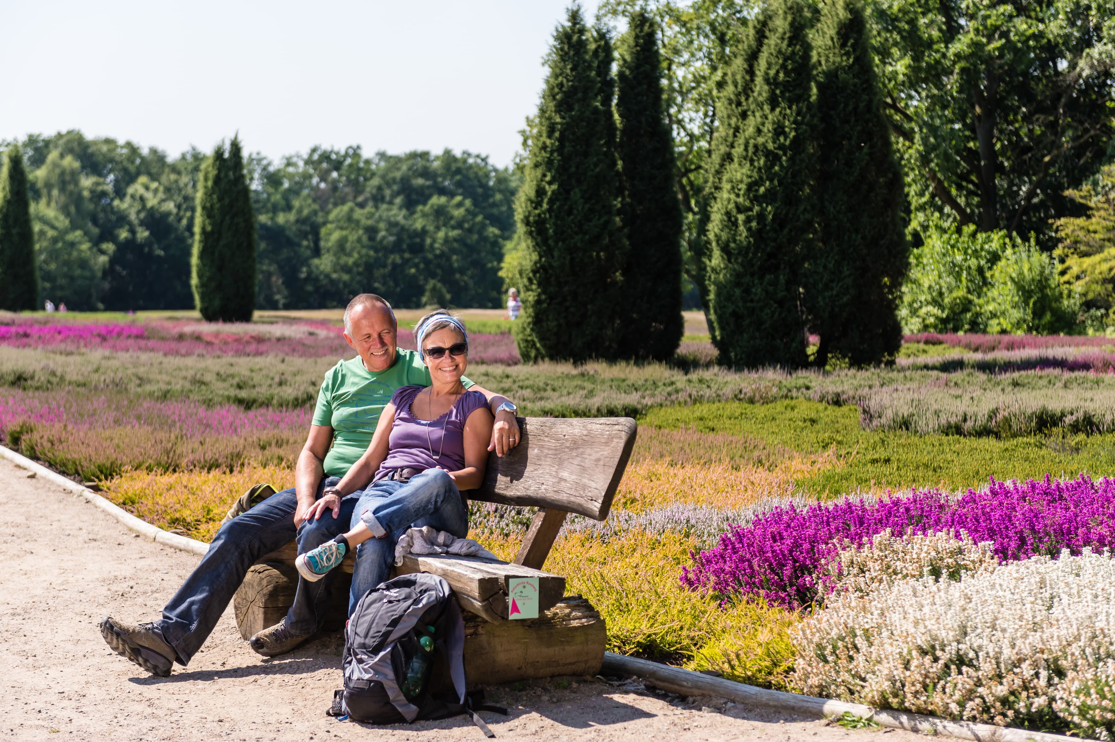 Pause im Heidegarten