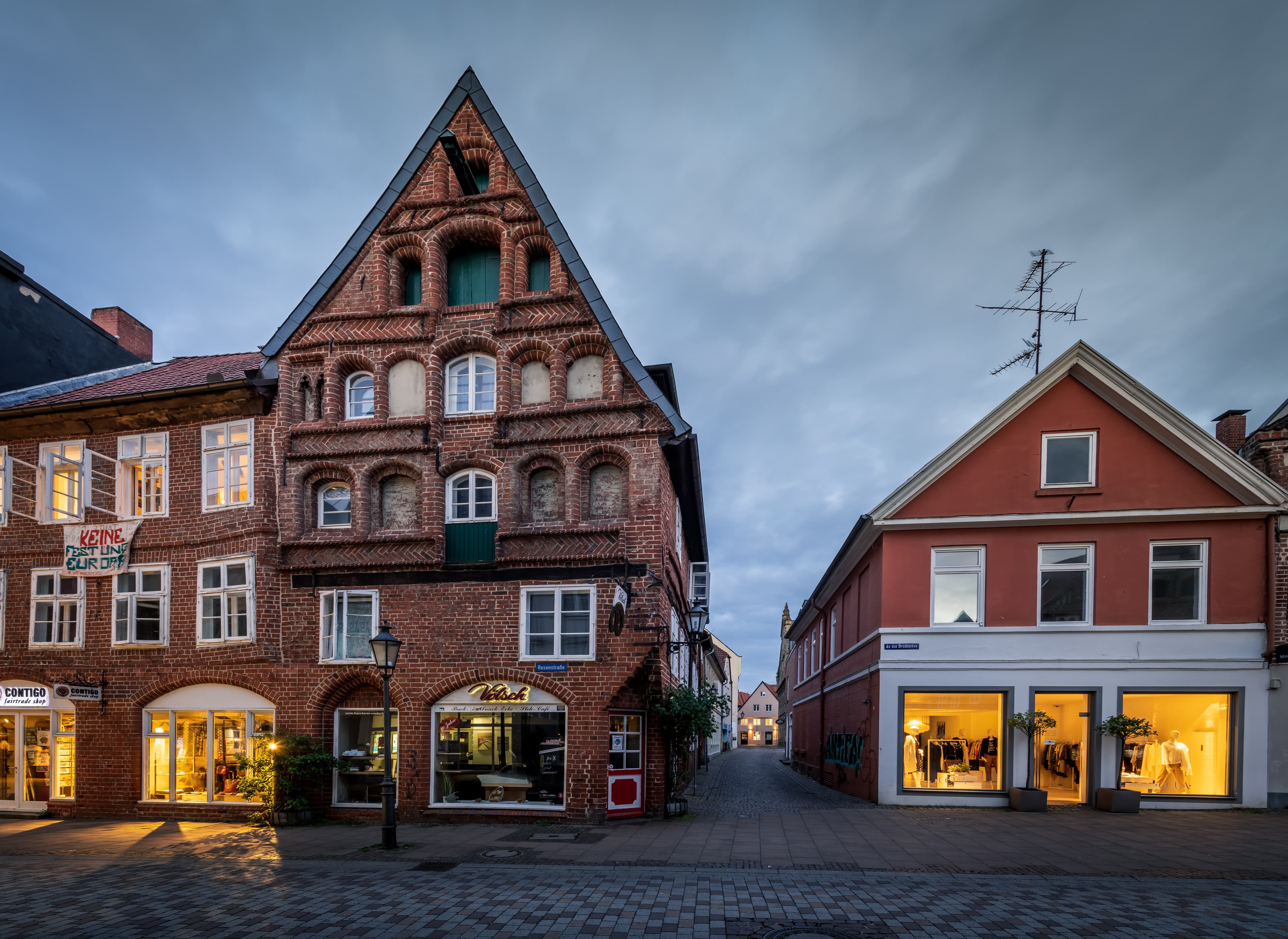 Tolle Giebel in der Altstadt von Lüneburg