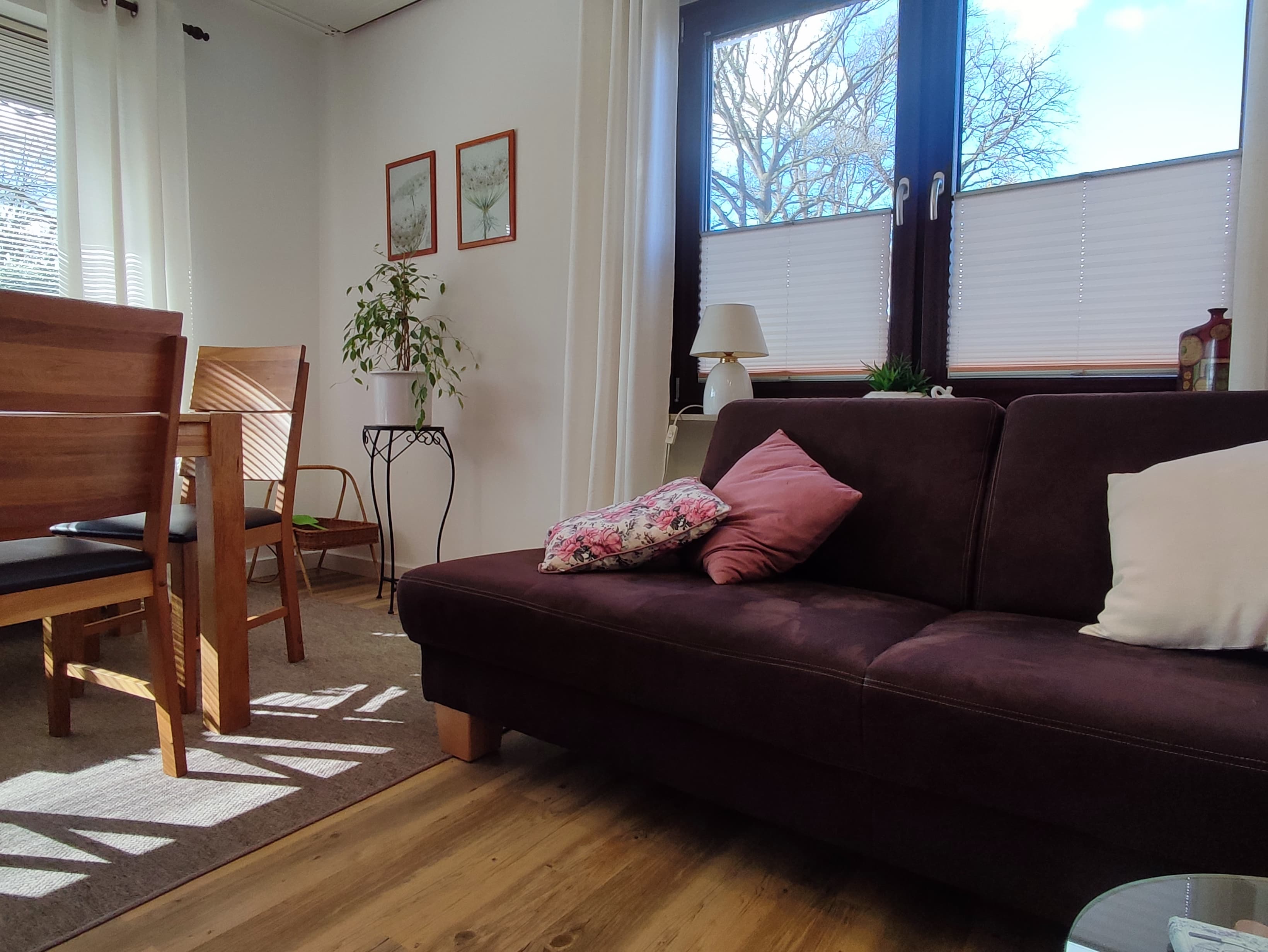 Wohnzimmer Ferienwohnung Haus Wiesengrund Bispingen unten
