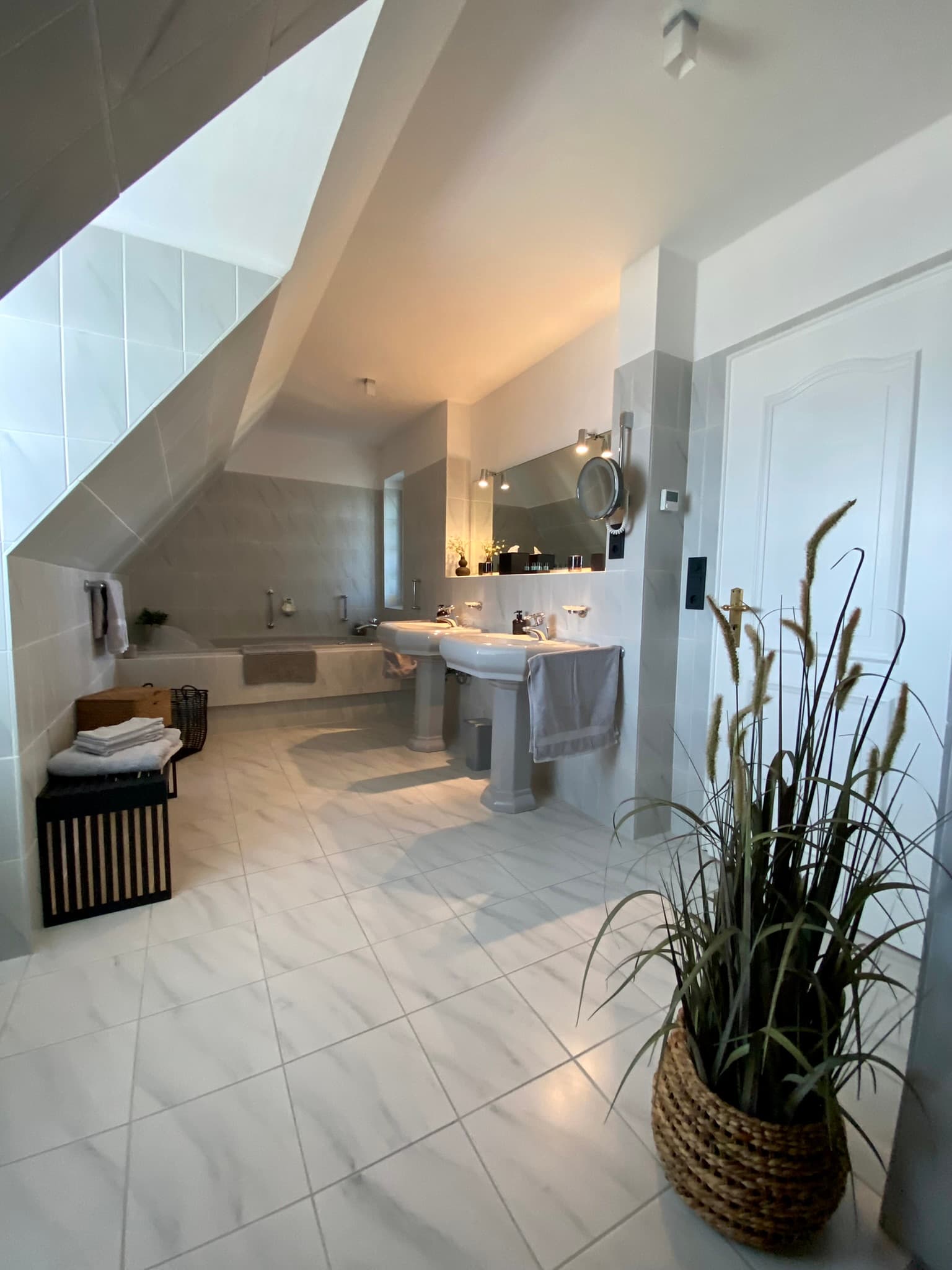 Badezimmer in dem Ferienhaus Landhaus Lotten in Winsen (Luhe)