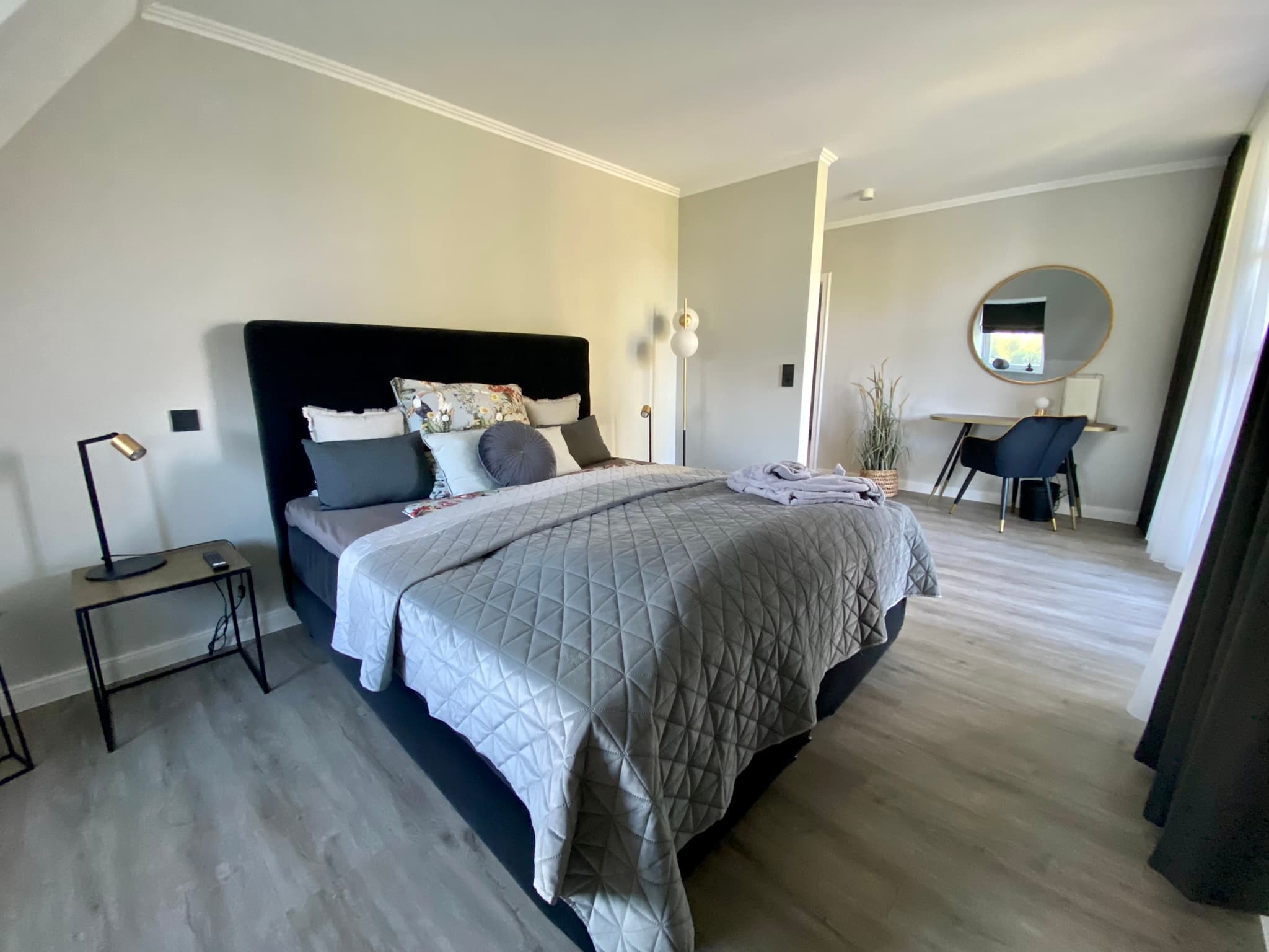 Schlafzimmer in dem Ferienhaus Landhaus Lotten in Winsen (Luhe)