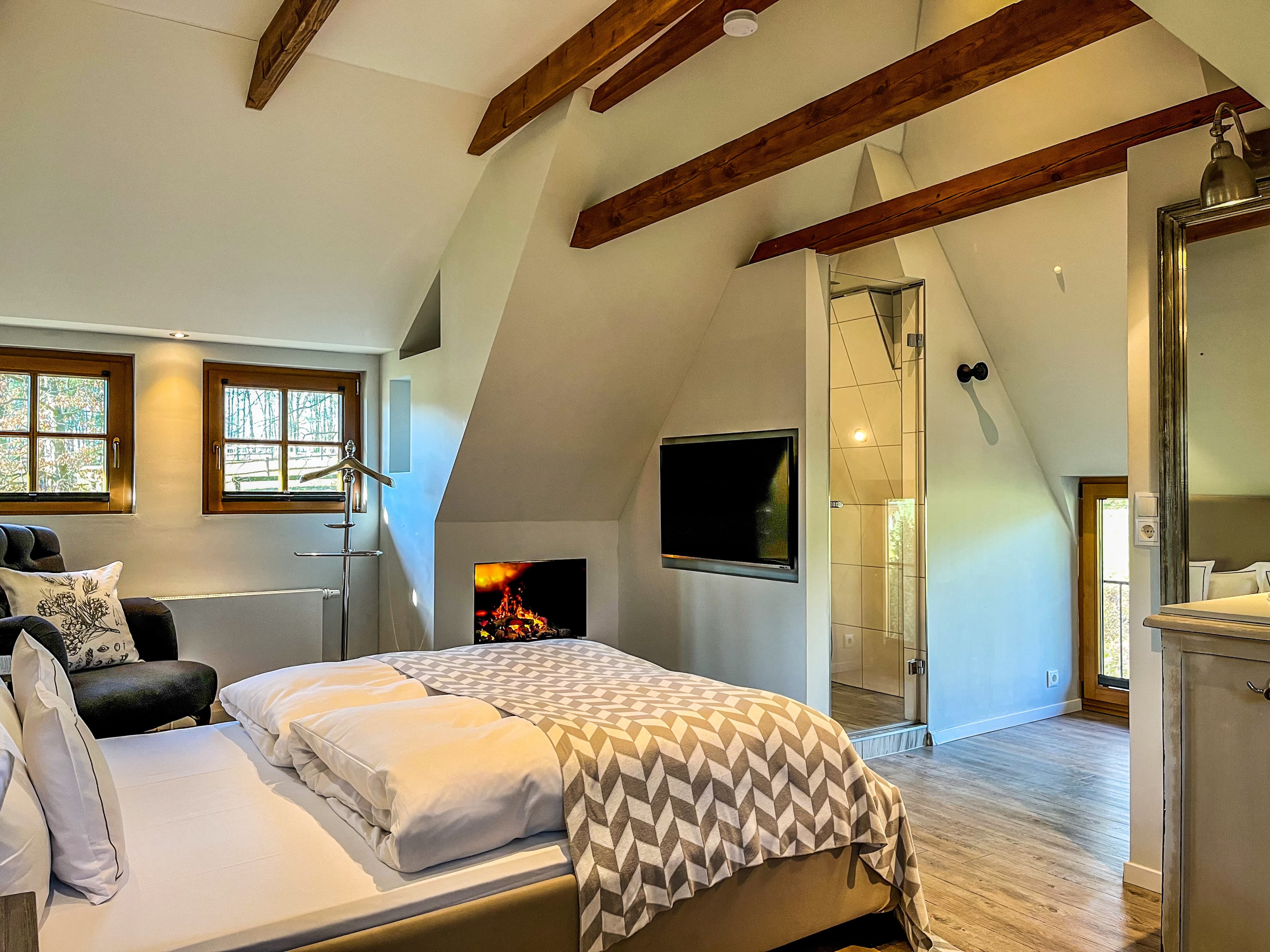 Zimmer mit viel Platz im Hotel Stimbekhof Bispingen