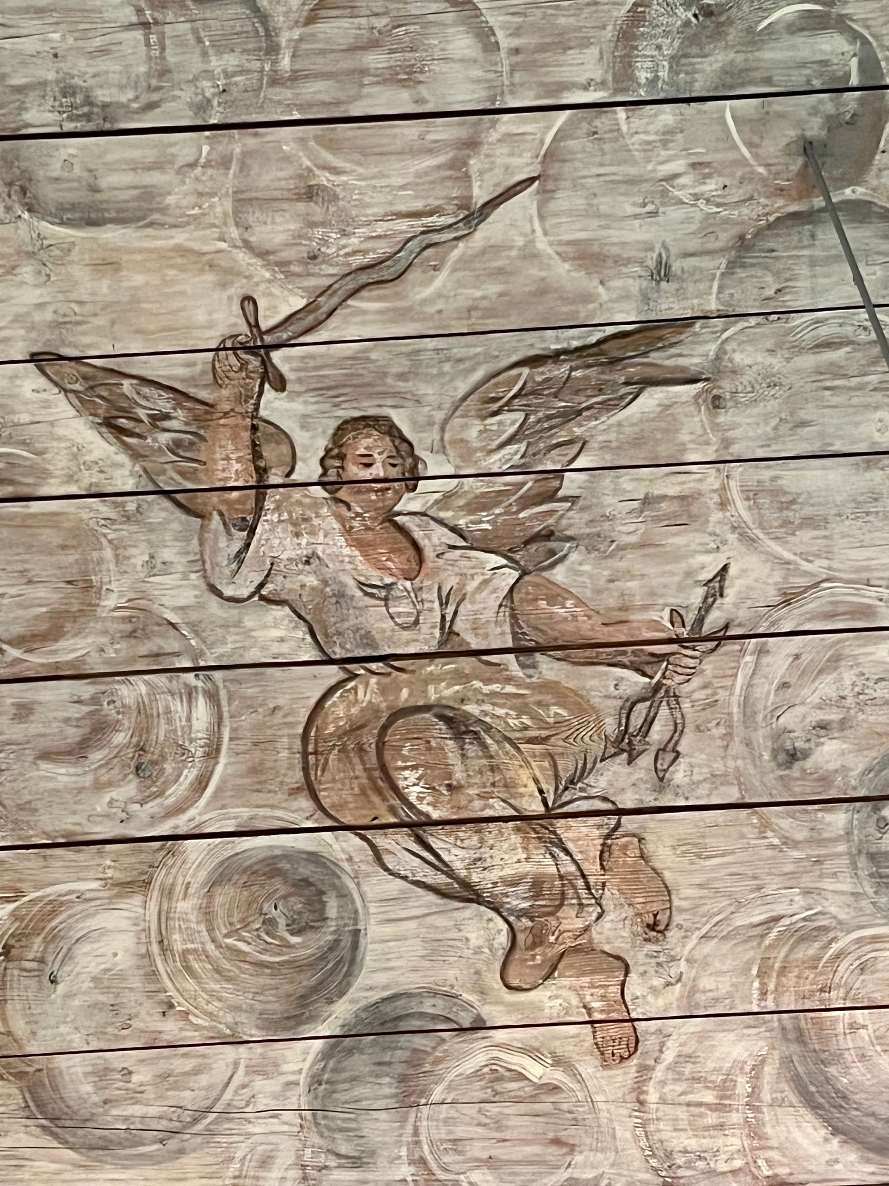 Engel aus der Deckenmalerei in Langlingen