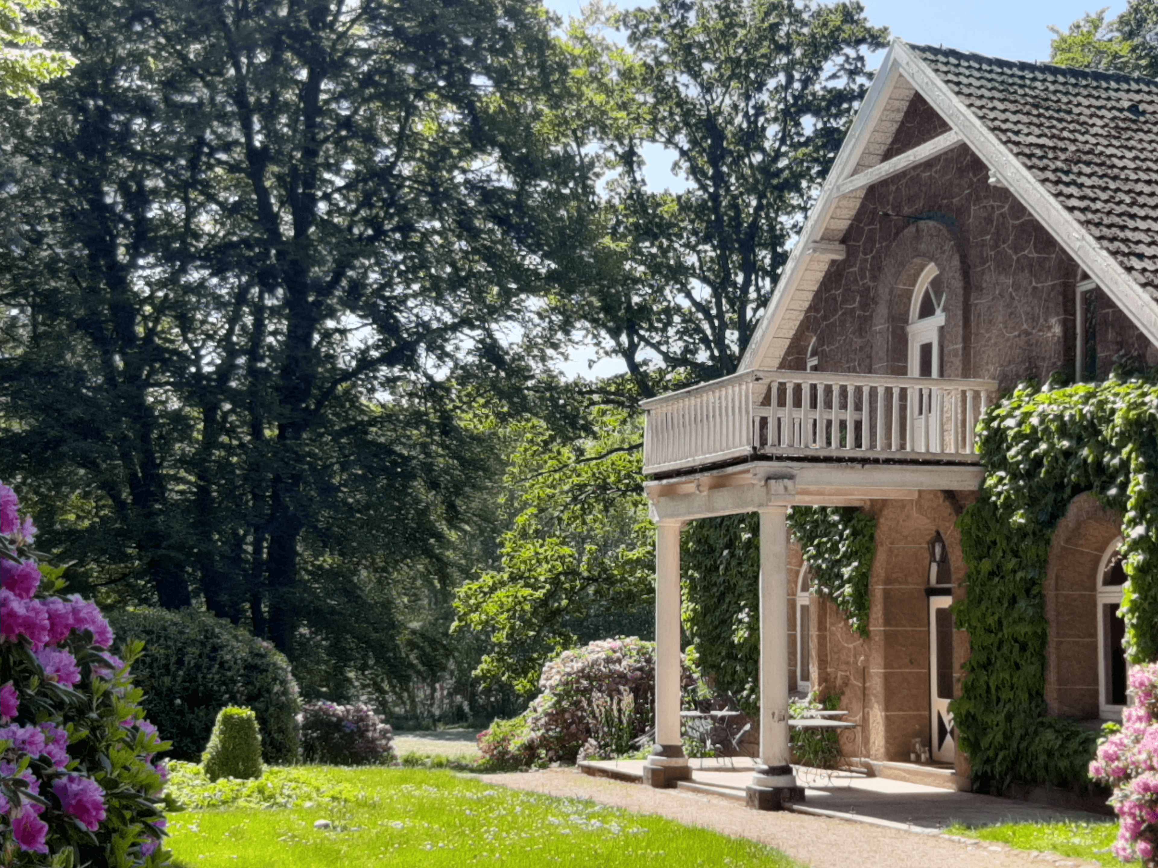 Außenansicht des Herrenhaus in Suderburg