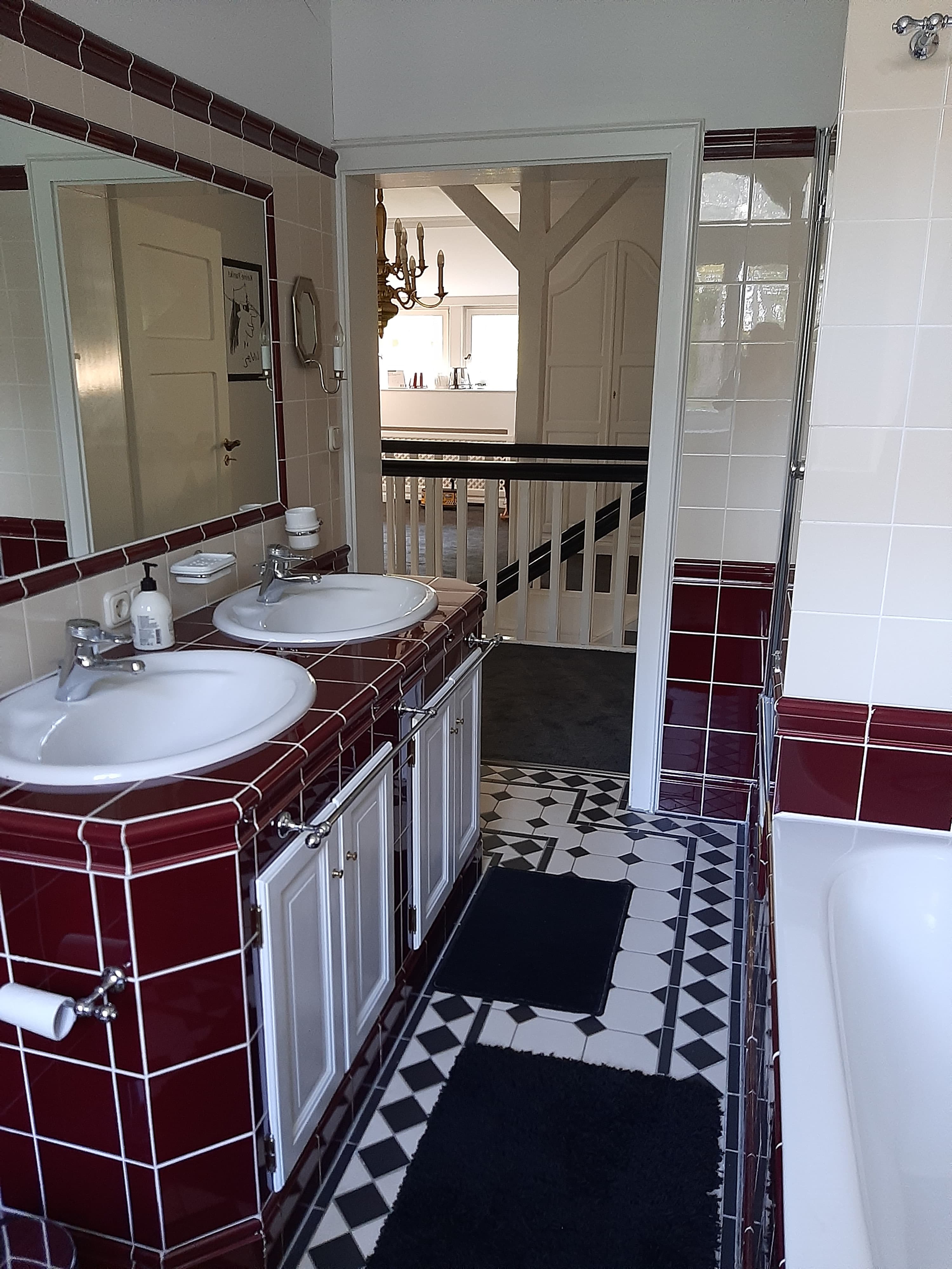 Badezimmer in dem Herrenhaus in Suderburg