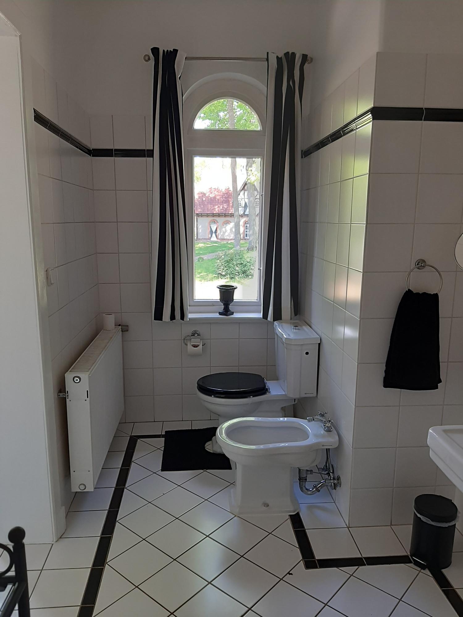 Badezimmer in dem Herrenhaus in Suderburg