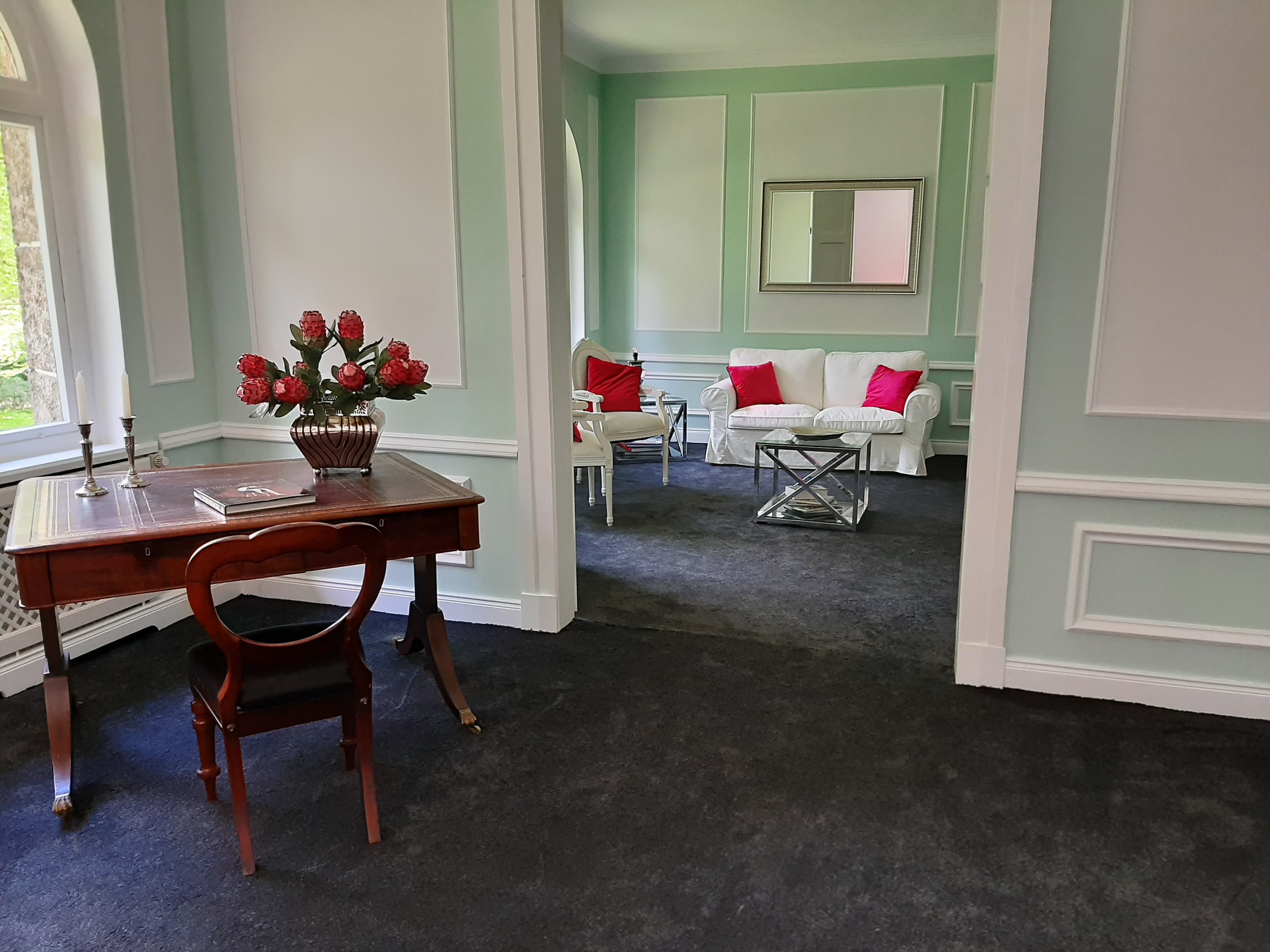 Wohnbereich in dem Herrenhaus in Suderburg