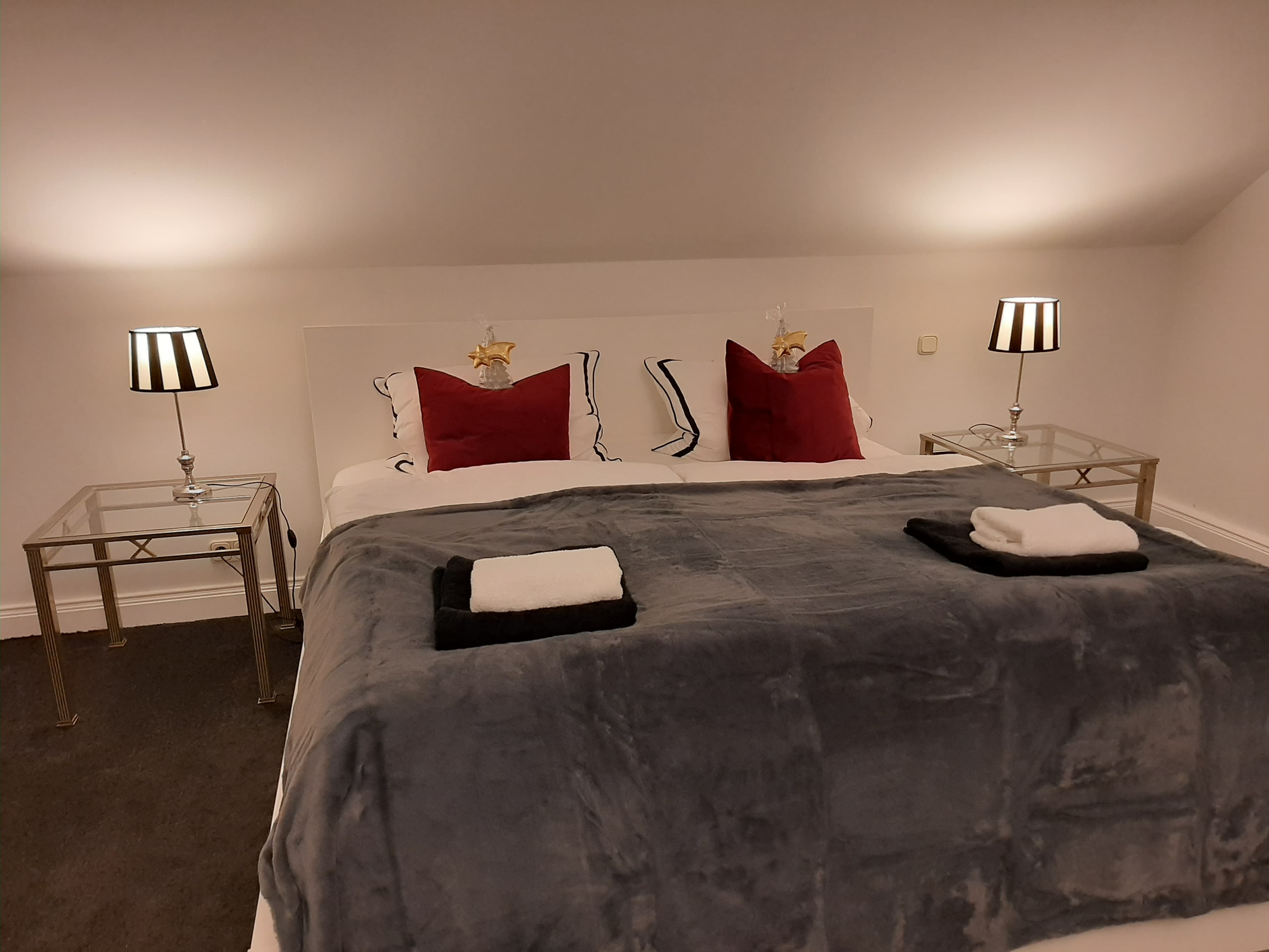 Schlafzimmer in dem Herrenhaus in Suderburg