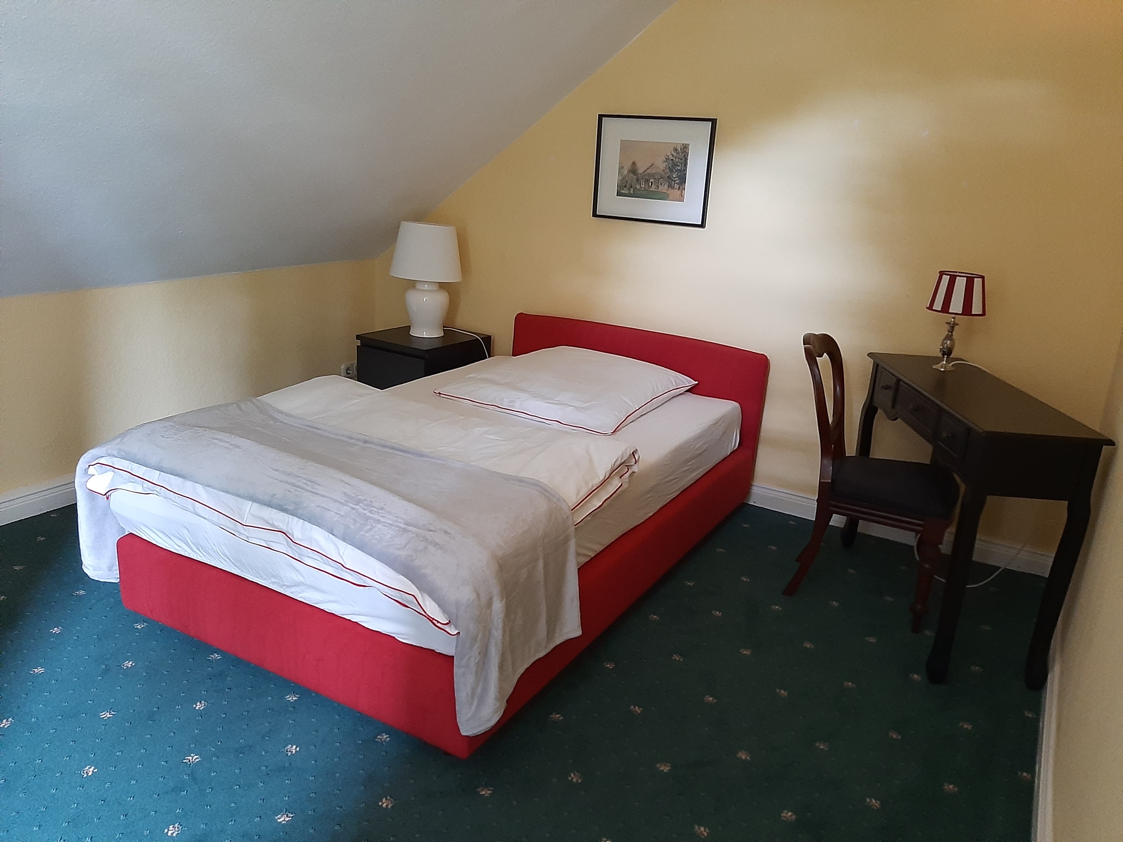 Einzelbett im Herrenhaus in Suderburg