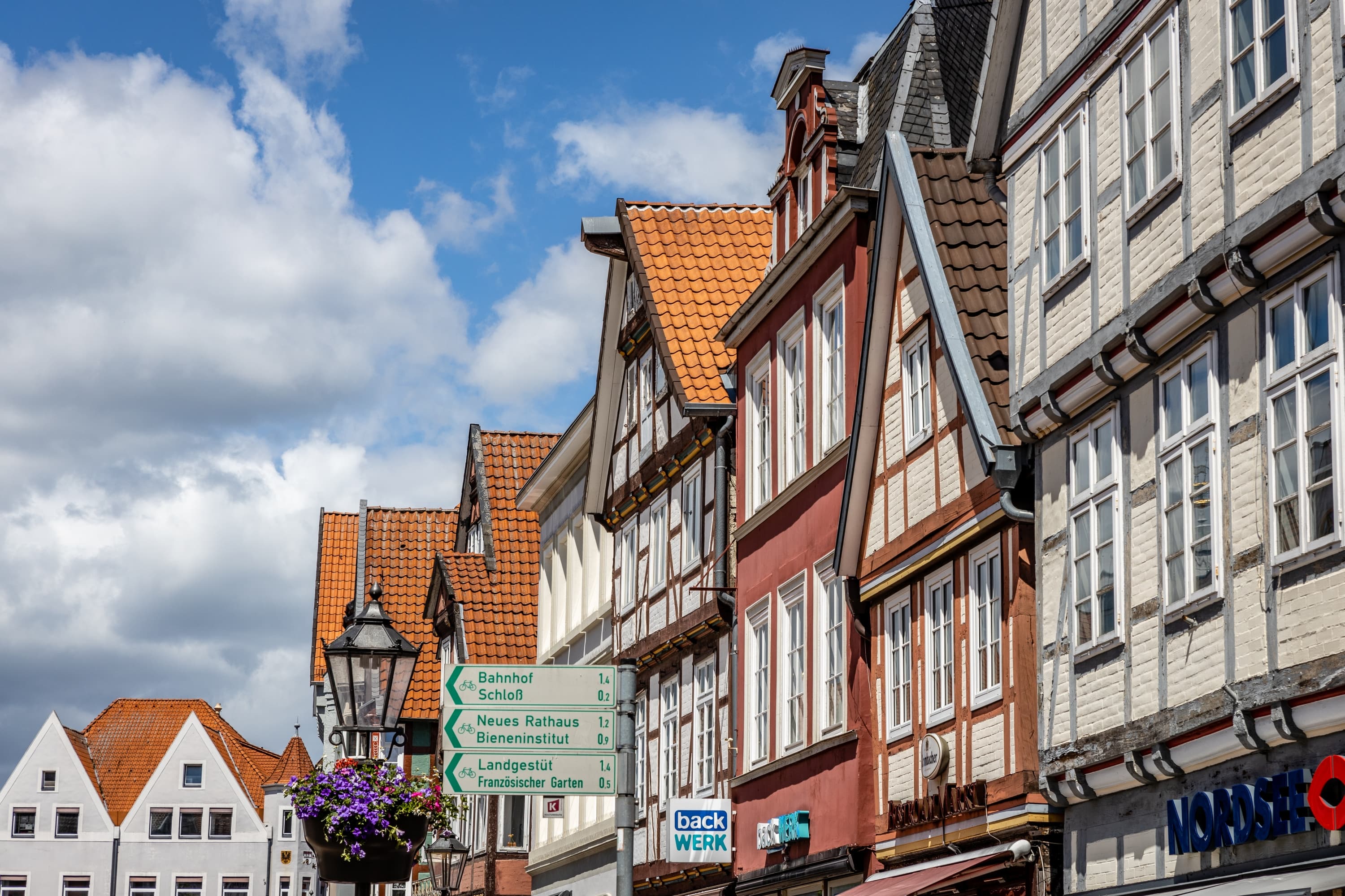 Bunte Fachwerkgiebel in Celle