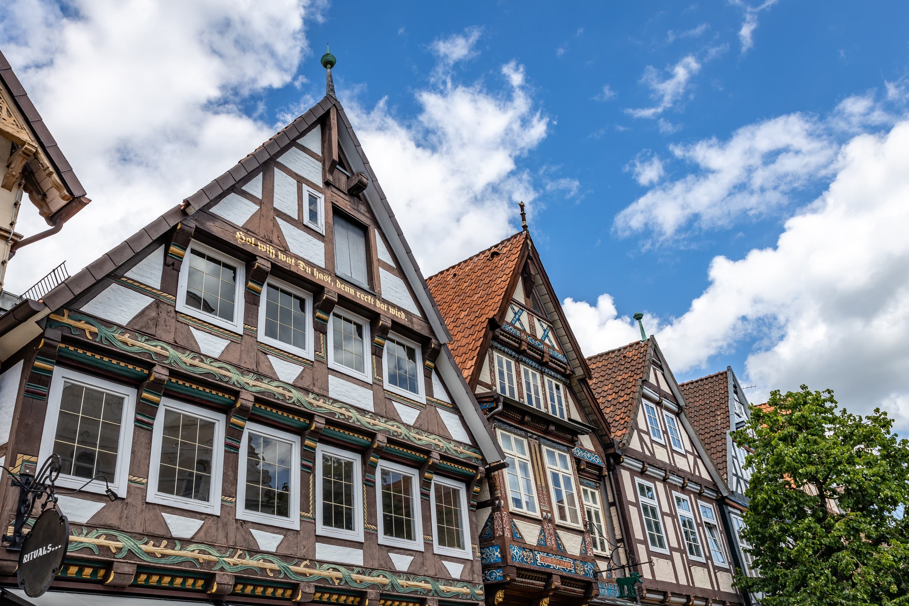 Historische Fachwerkhäuser in der Celler Innenstadt