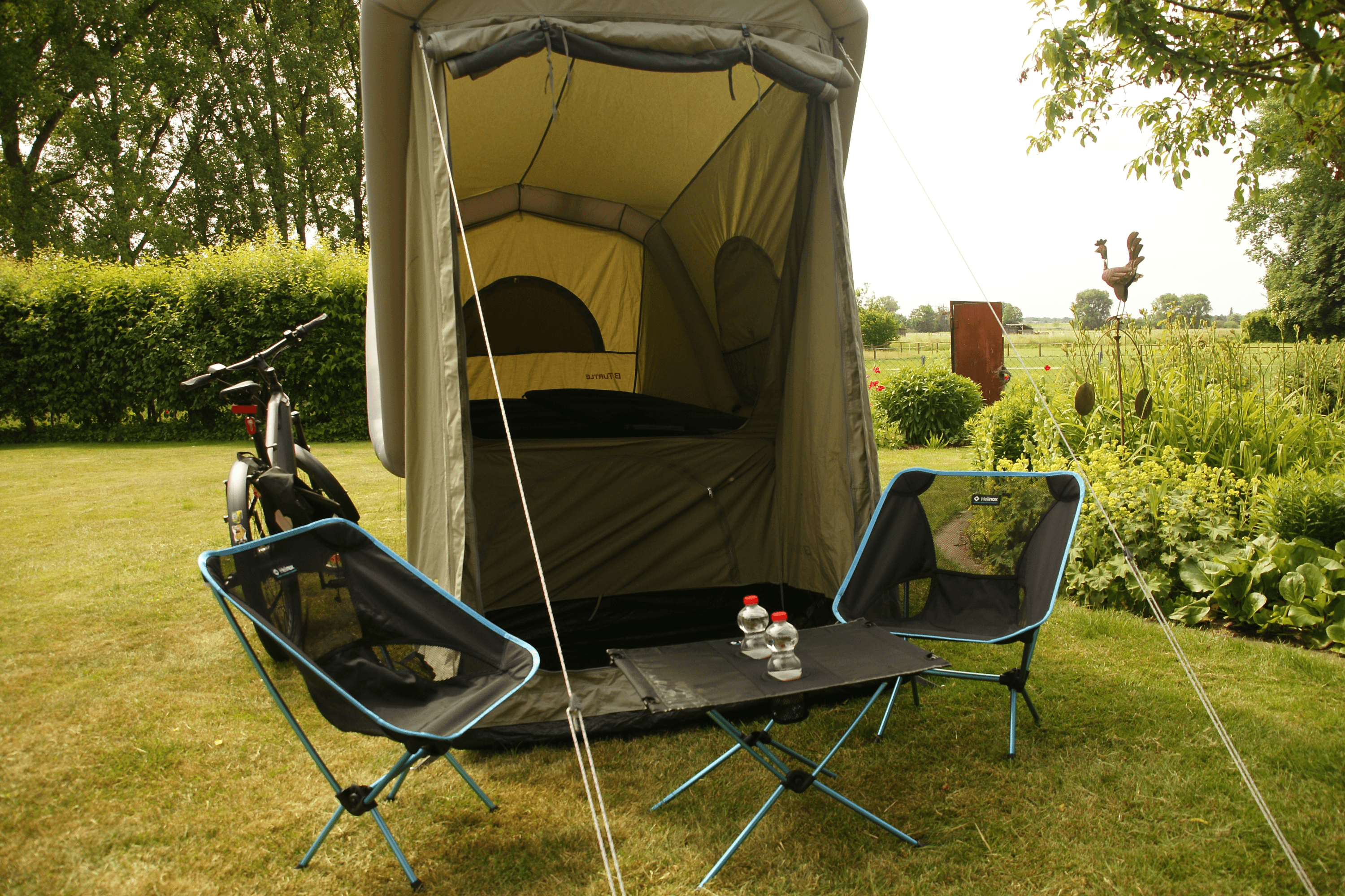 Zeit zum Wohlfühlen im Fahrradcamping Anhänger