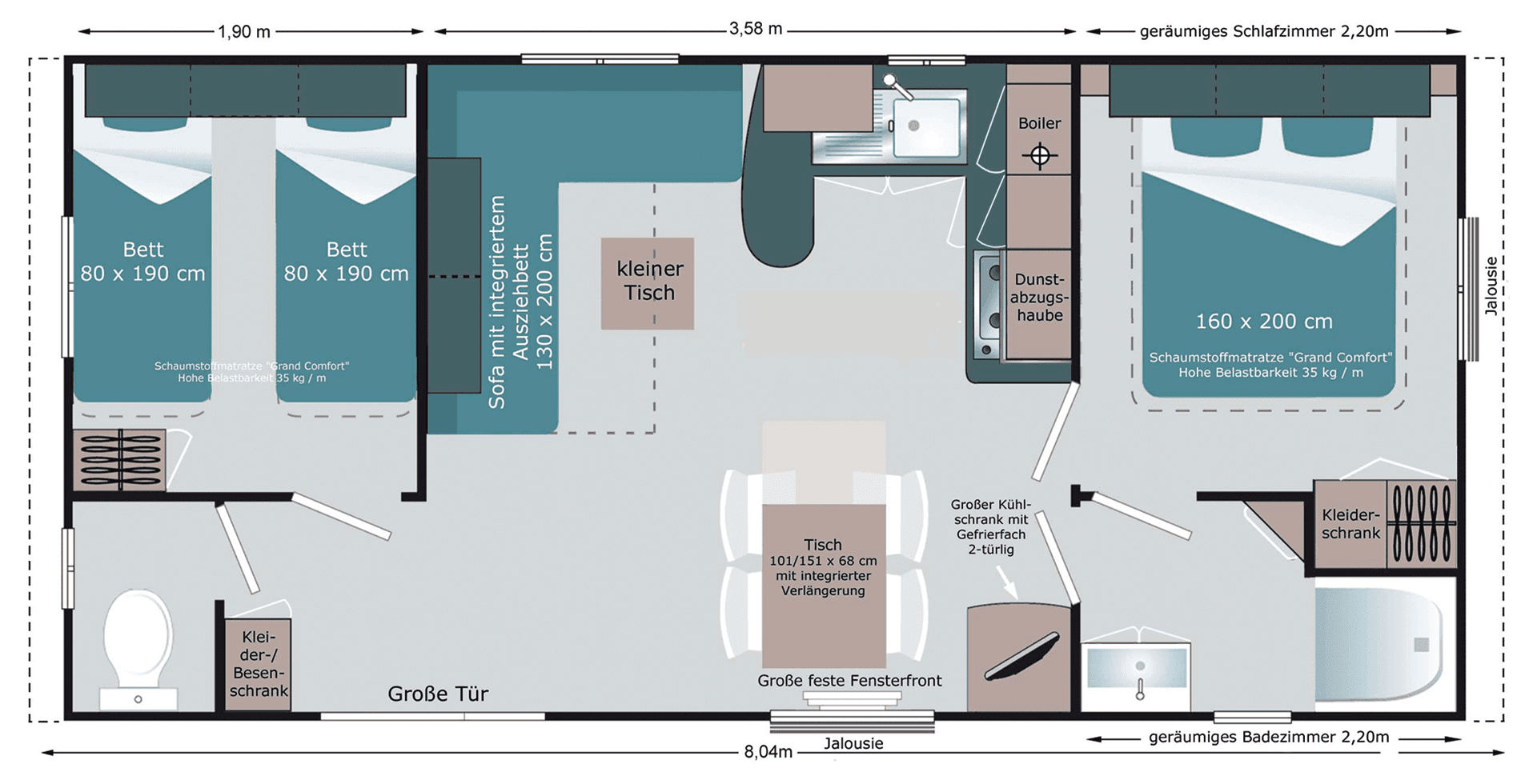 Mobilheim Grundriss Campingplatz Auf dem Simpel