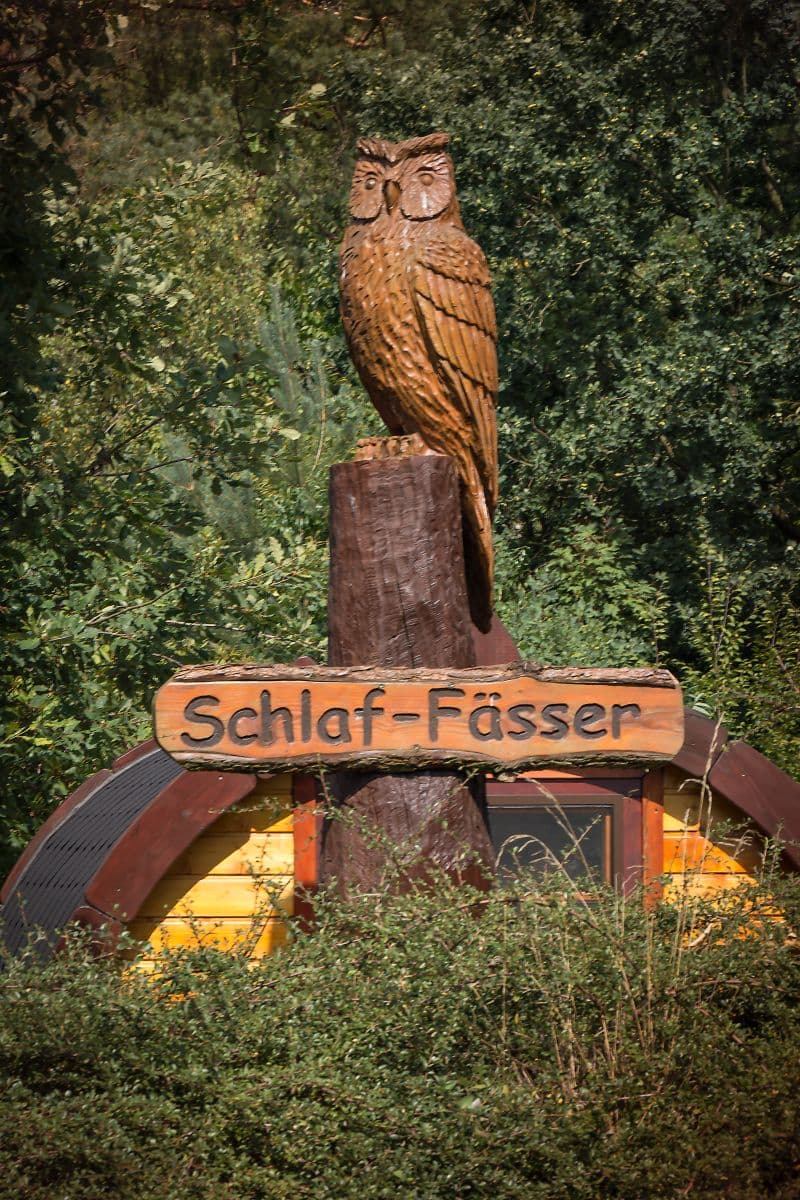 Schlaffässer Campingplatz Auf dem Simpel