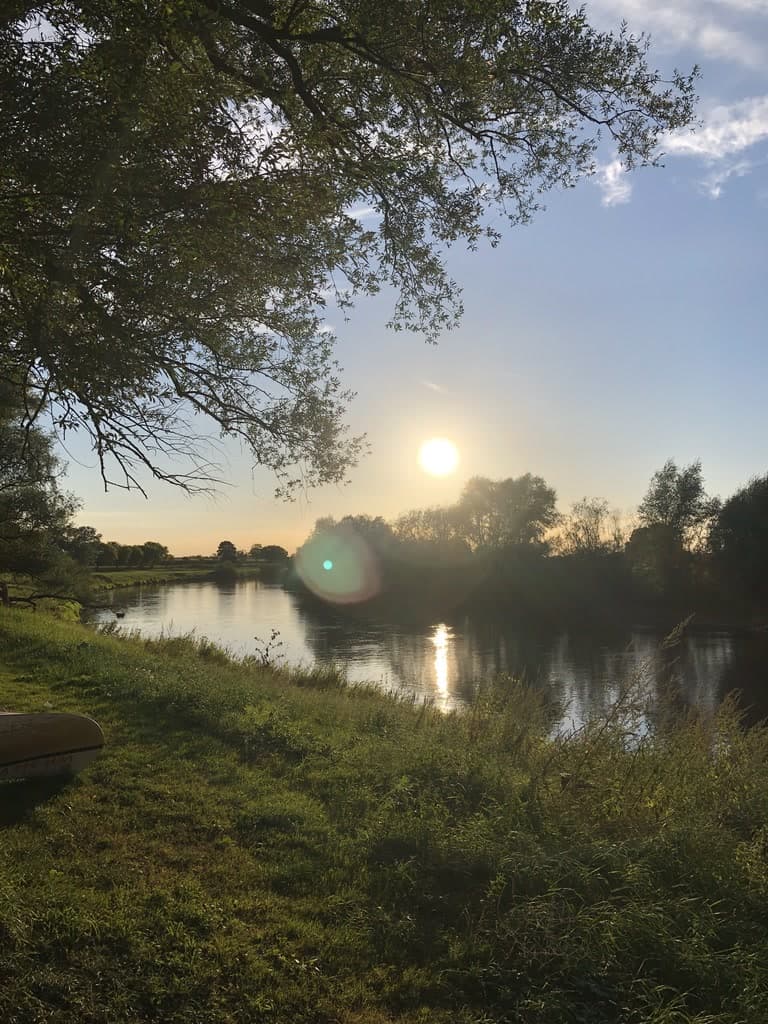 Sonnenuntergang Bosse Aller Ferienhaus Bothmer Schwarmstedt