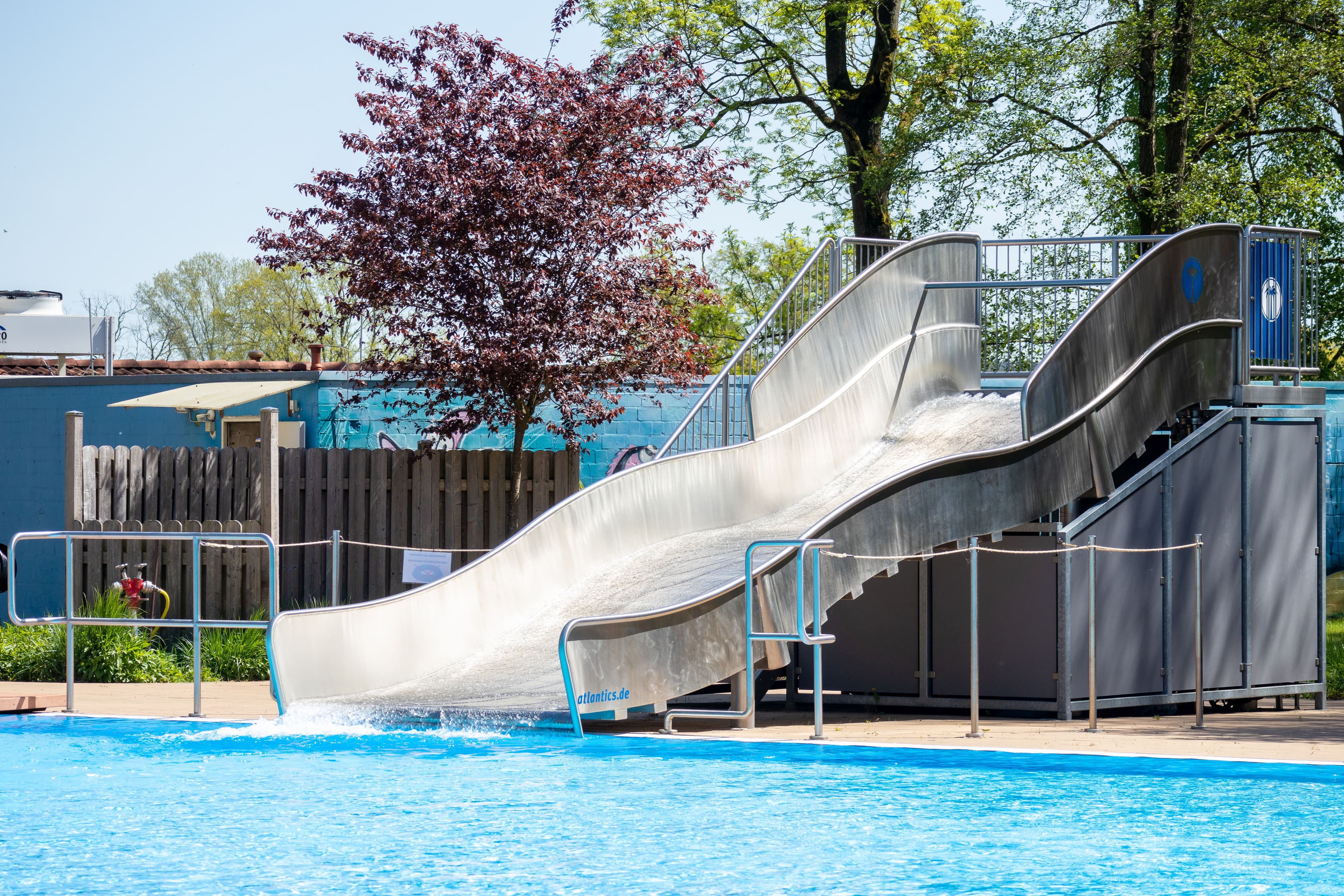 Rutsche Waldbad Schwimmbad Salzhausen