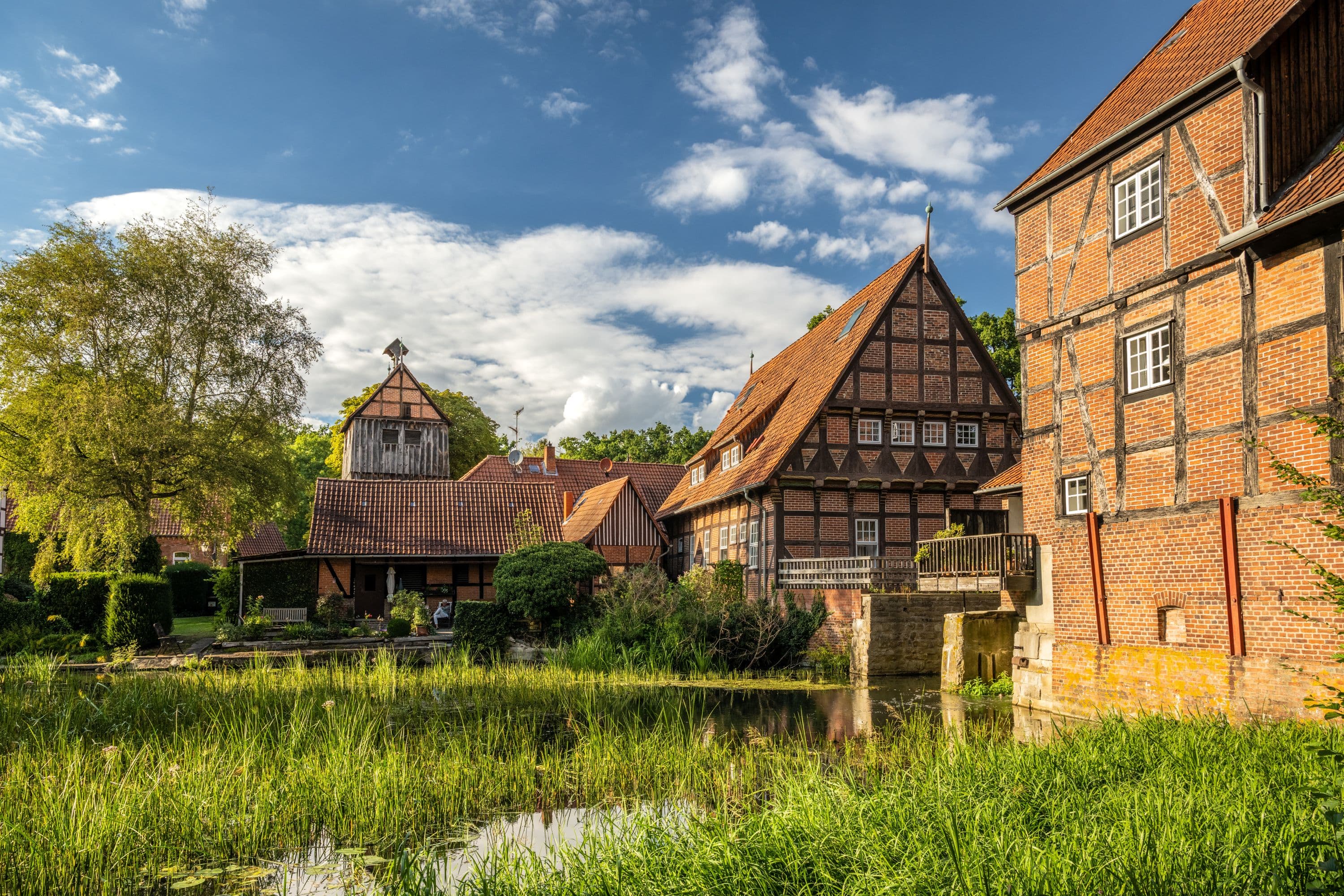 Blick zum Glockenturm in Wienhausen