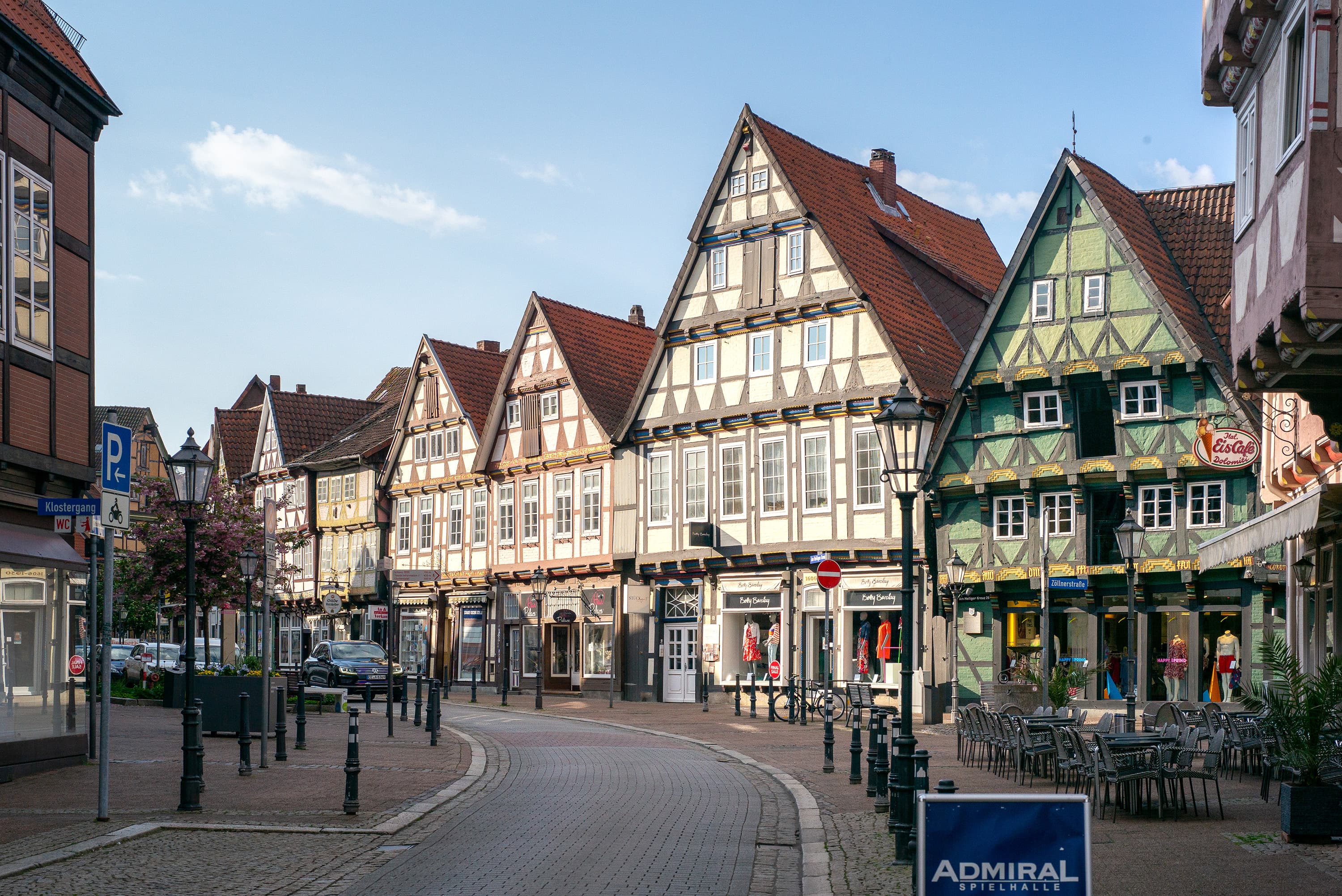 Einkaufsstraße in der Celler Altstadt