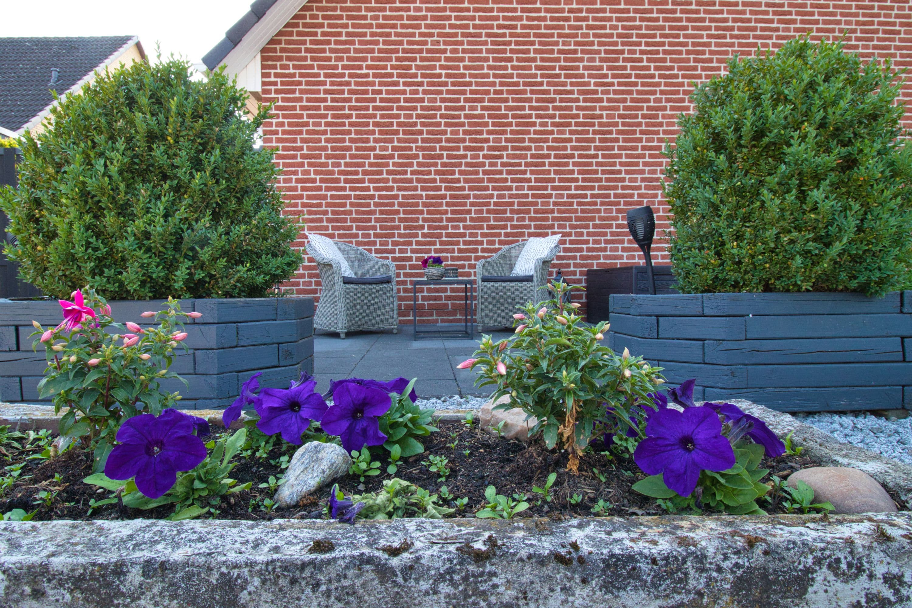 Terrasse an der Ferienwohnung TraumZeit Müden Örtze