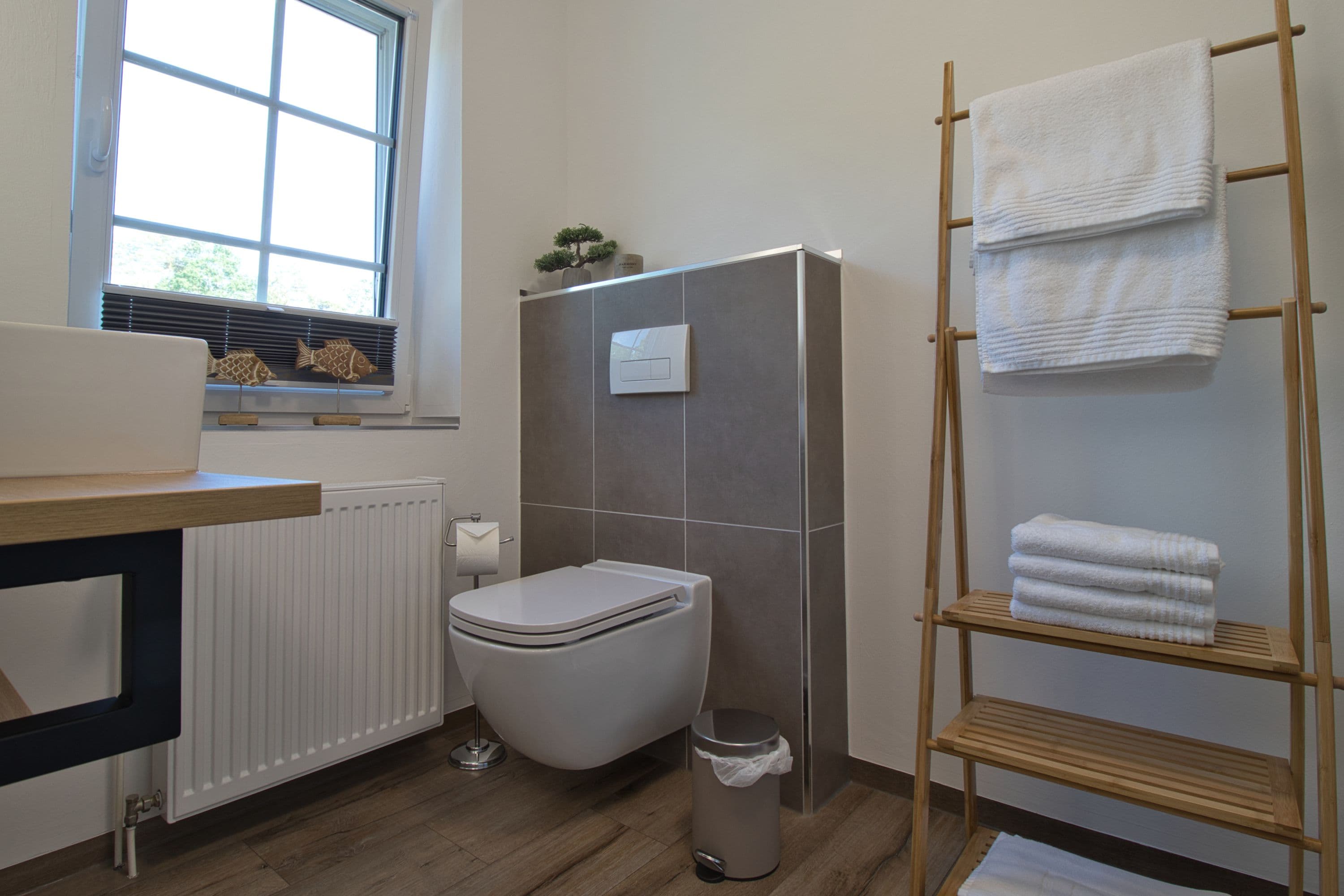 Badezimmer in der Ferienwohnung TraumZeit Müden Örtze