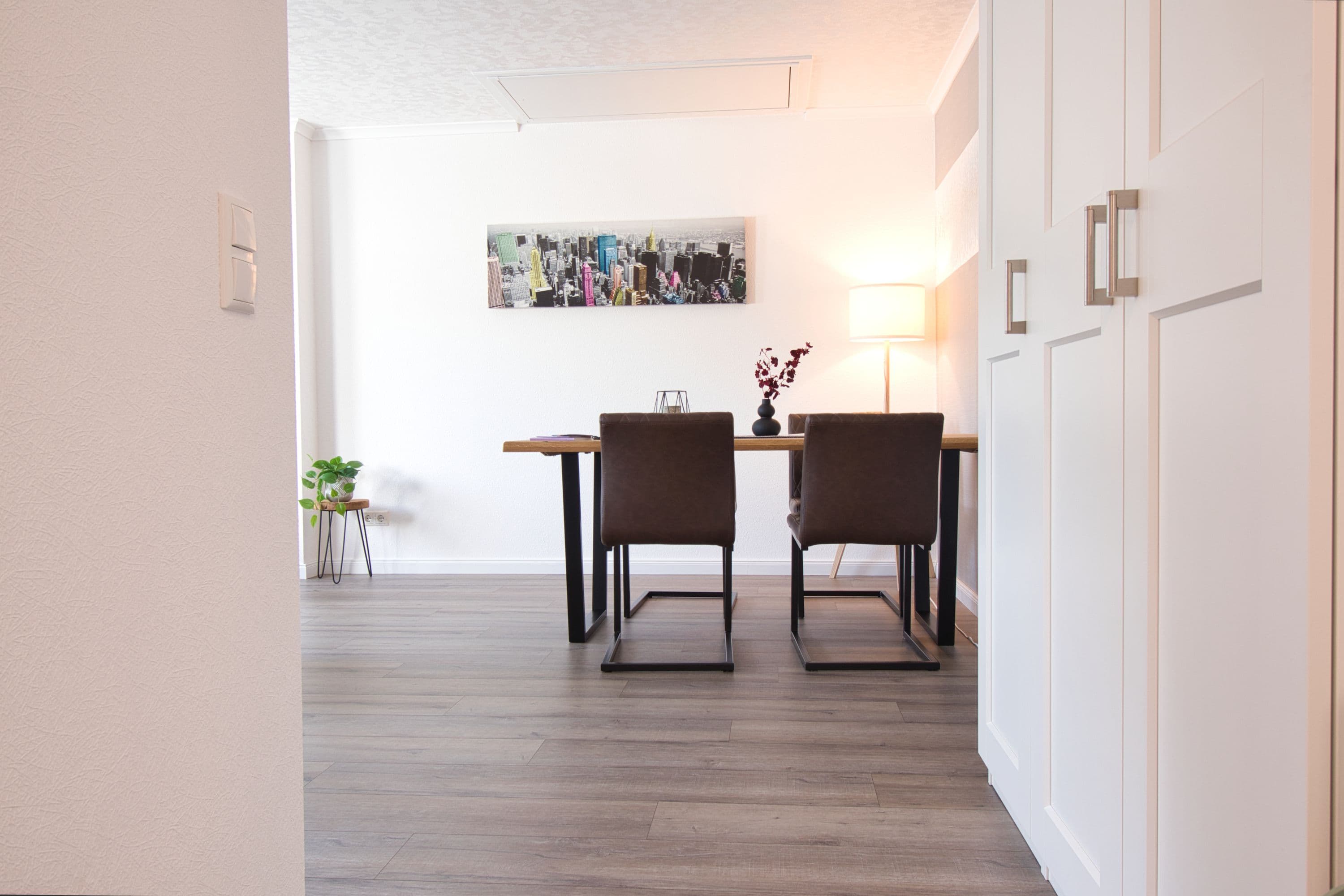 Essecke in der Ferienwohnung TraumZeit Müden Örtze