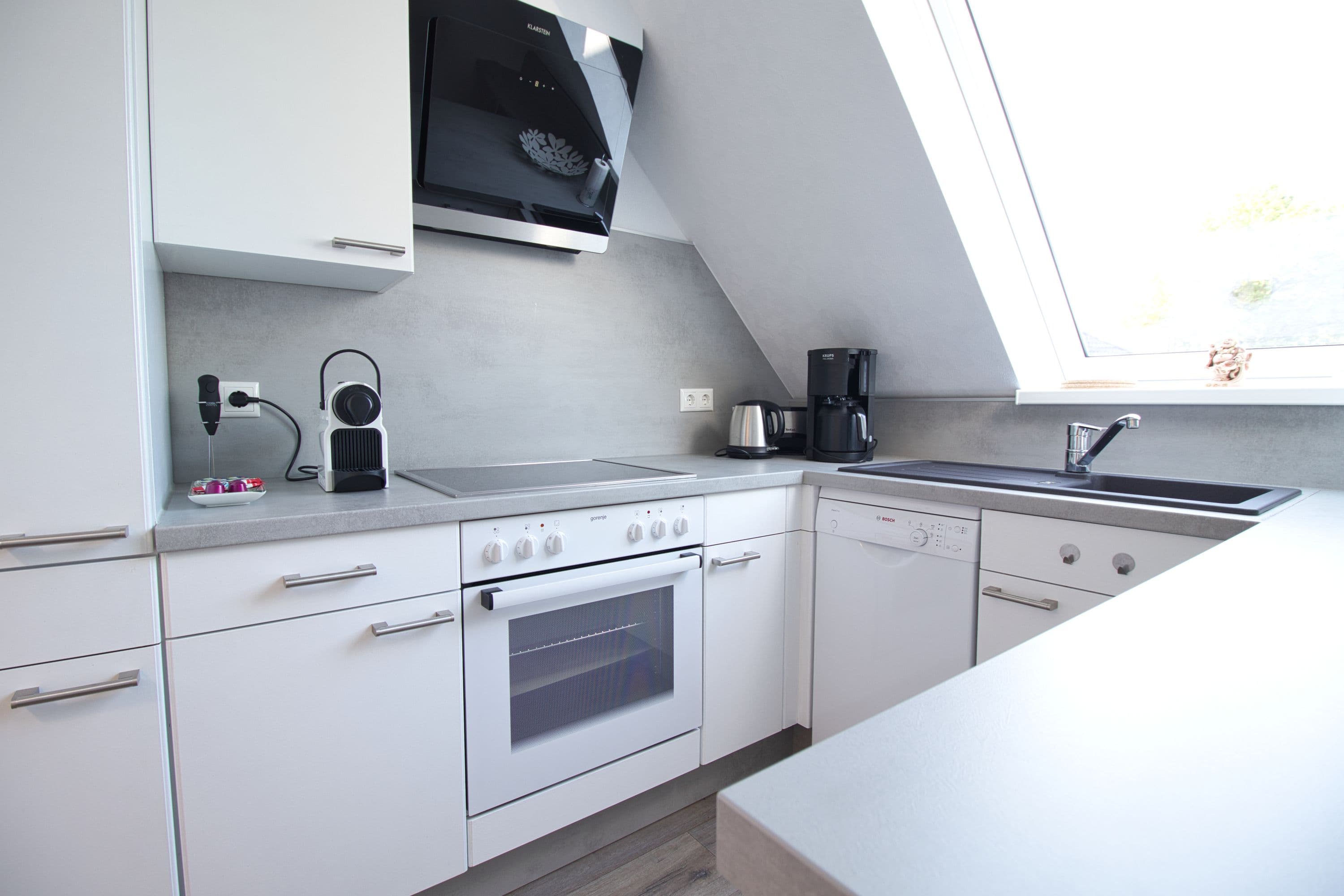 Küche in der Ferienwohnung TraumZeit Müden Örtze