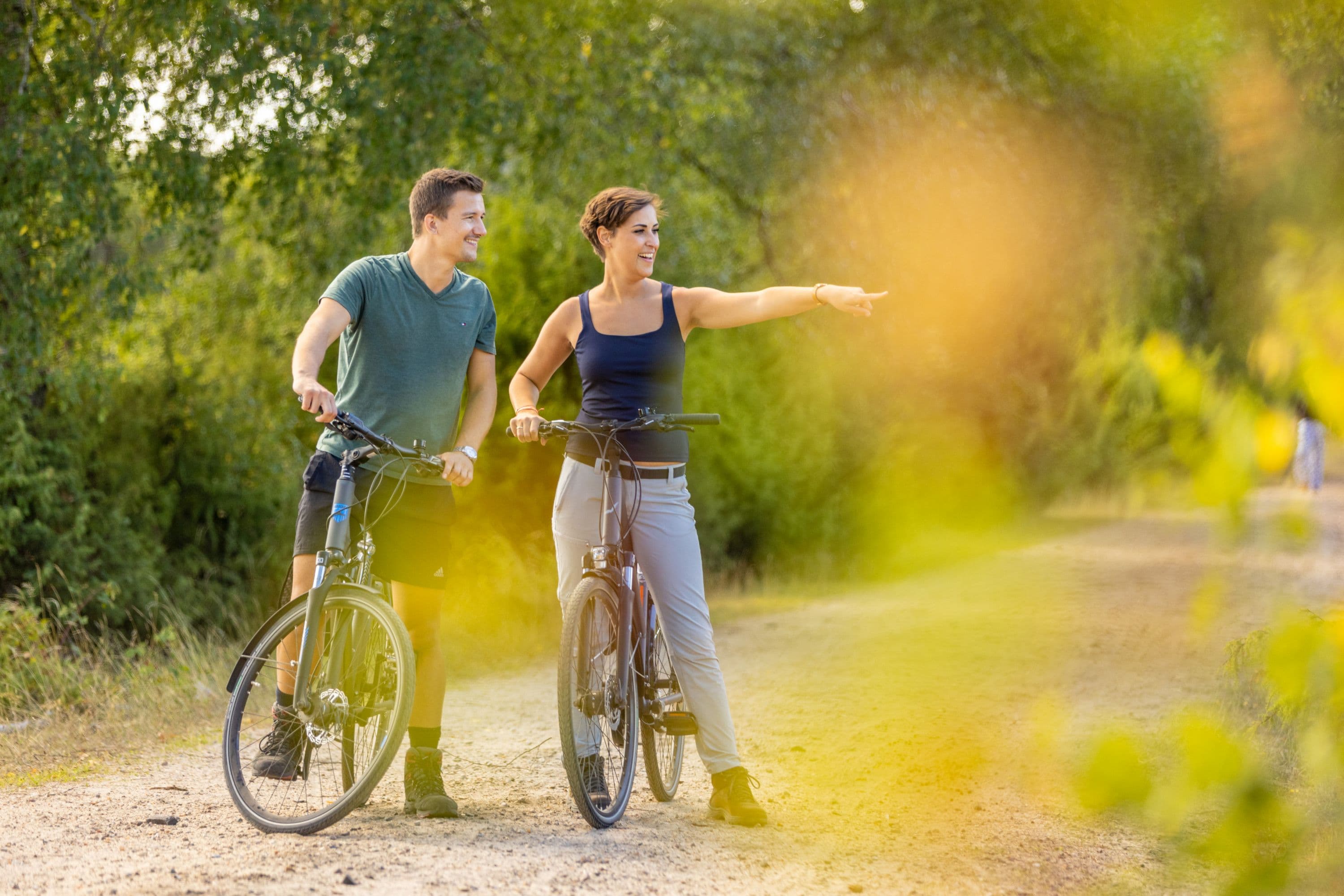 Fahrradfahren im Tiefental