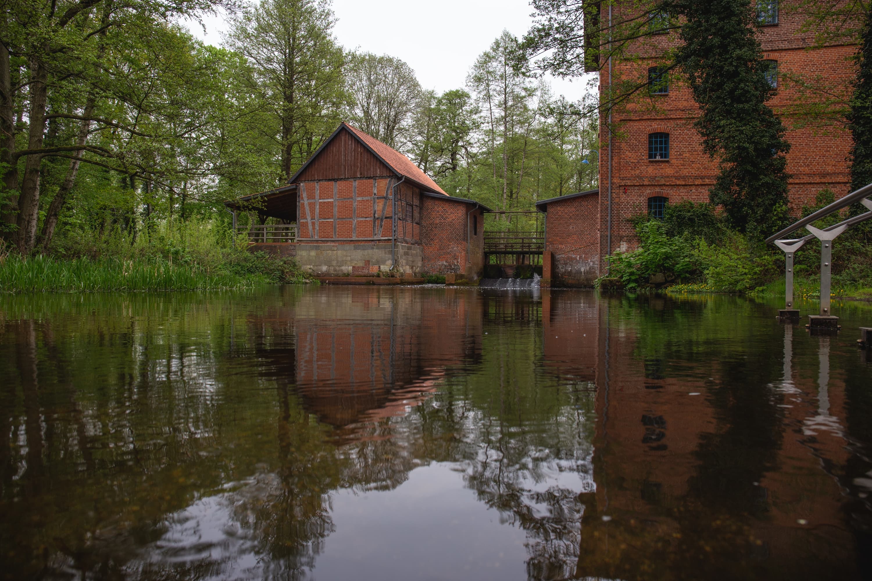 Wassertretstelle in der Örtze an der Müdener Mühle