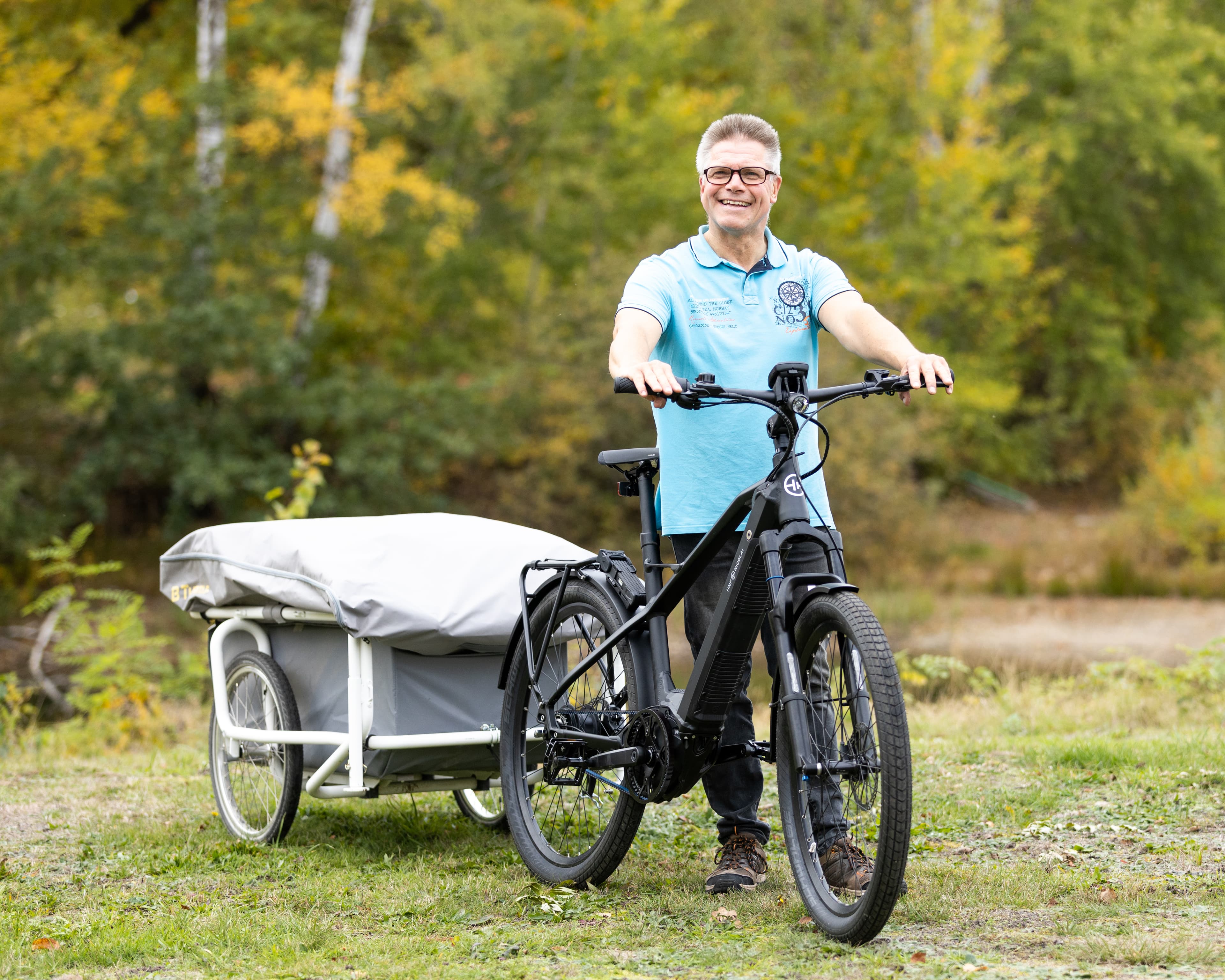 Camping Radreisen mit E-Bike und B-Turtle