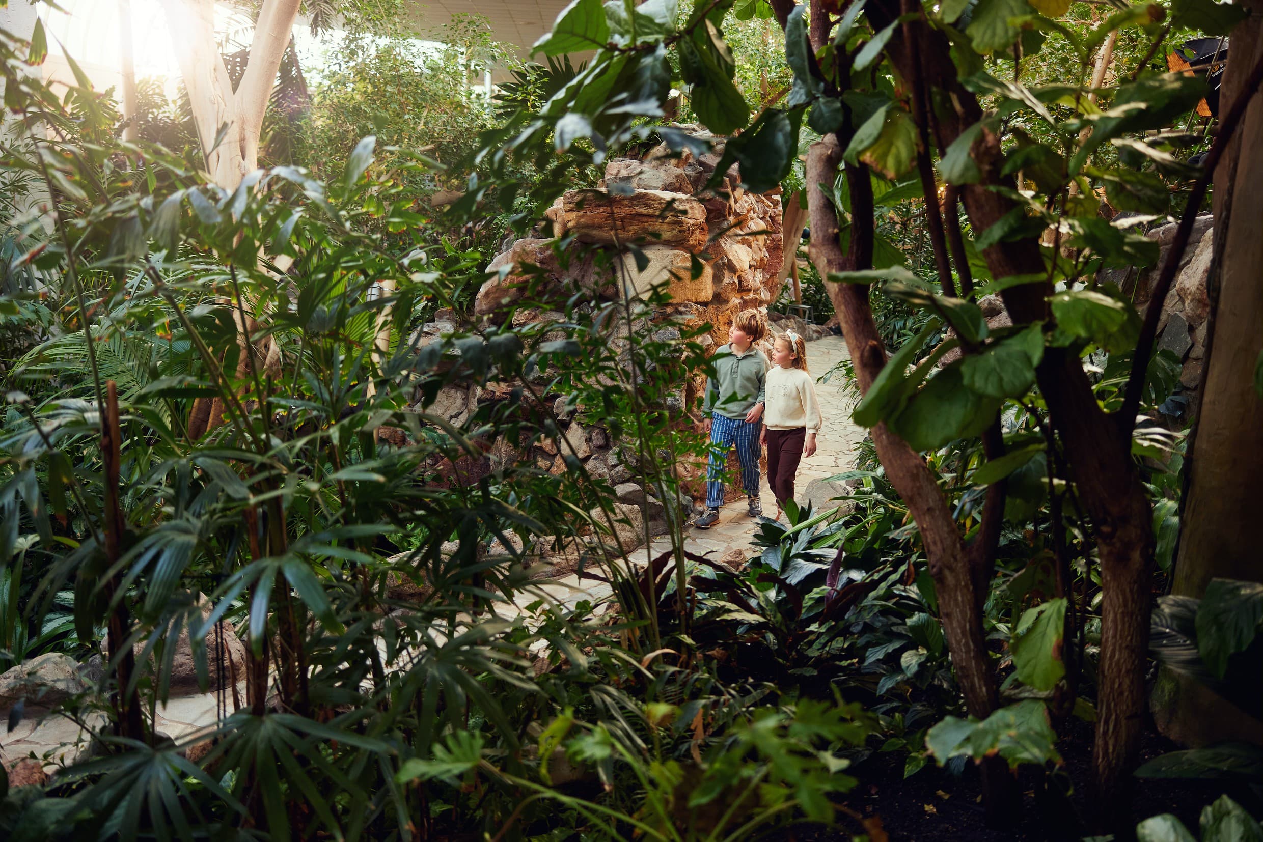 Market Dome mit vielen Pflanzen im Center Parcs Bispinger Heide