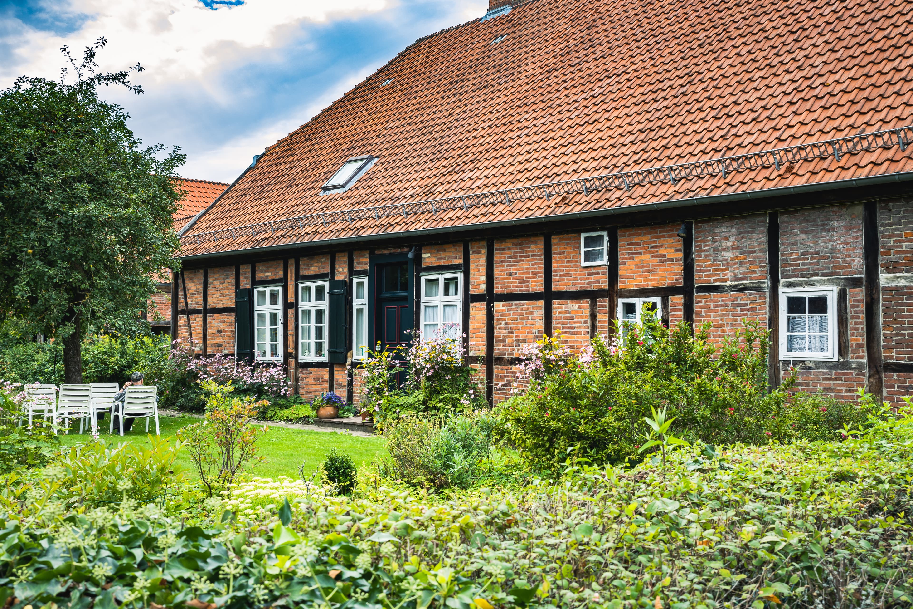 Der romantische Ort Ahlden hat viele Fachwerkhäuser