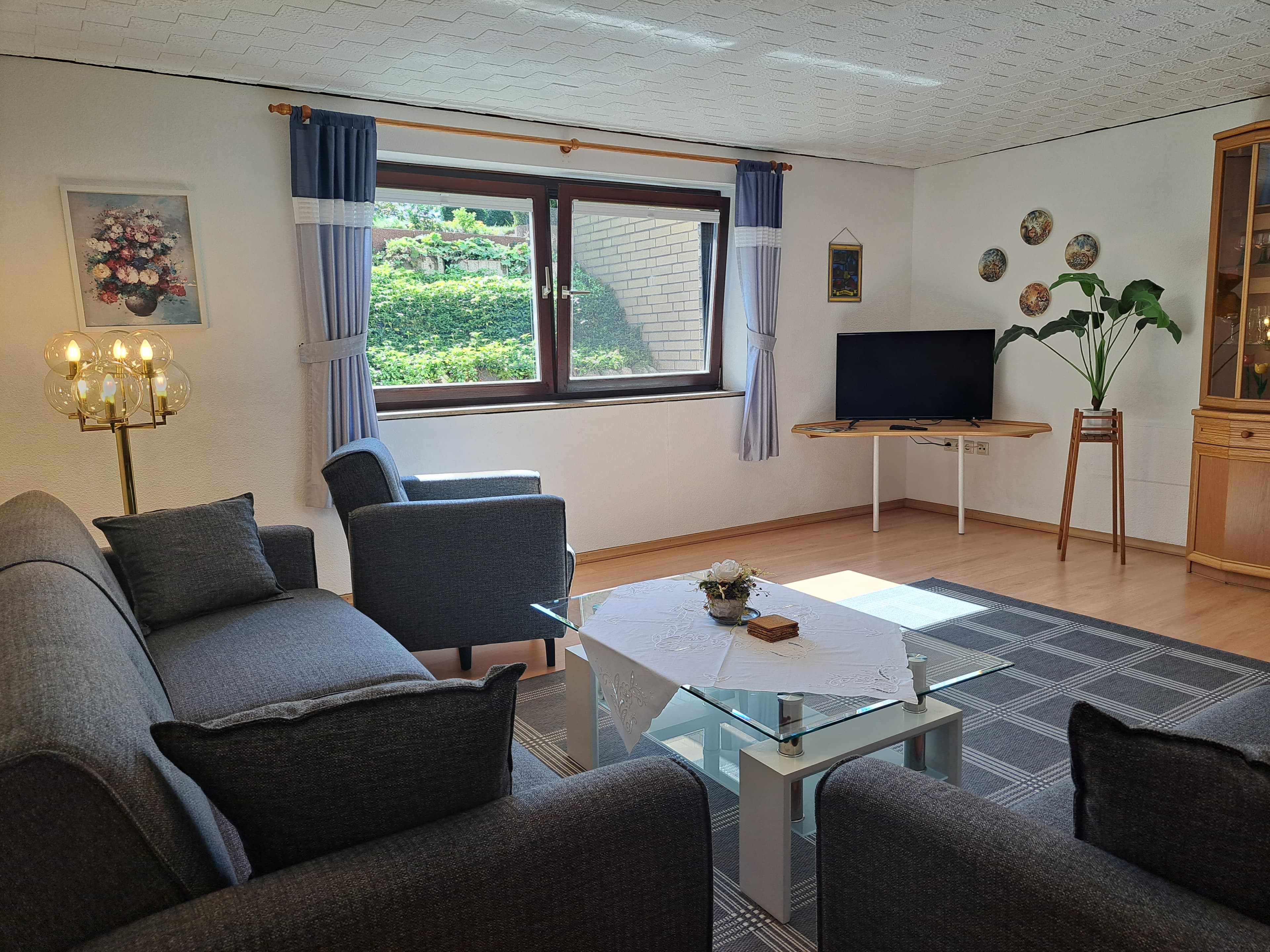 Wohnzimmer in der Ferienwohnung Lüneburger Heide