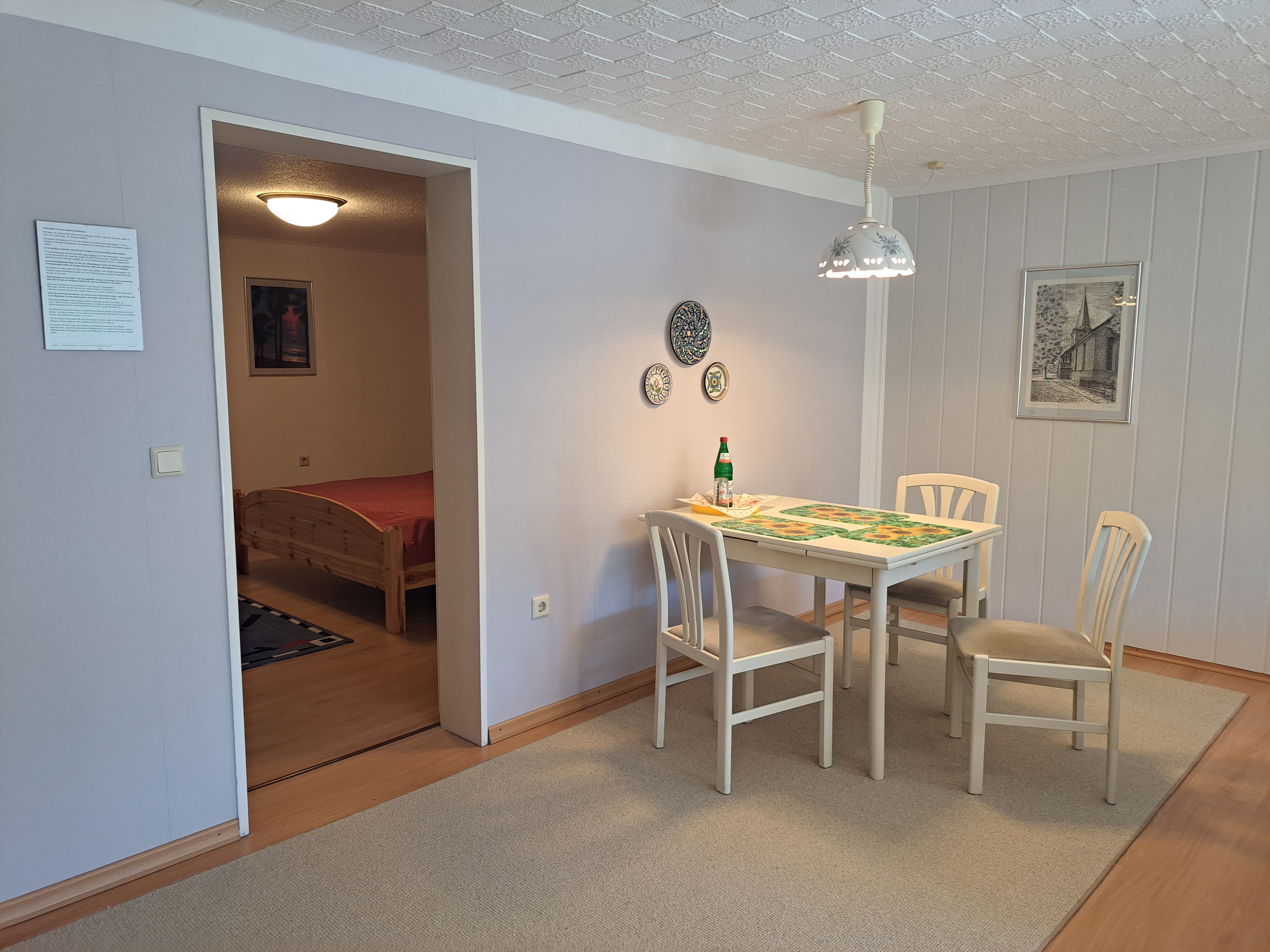 Essbereich in der Ferienwohnung Lüneburger Heide