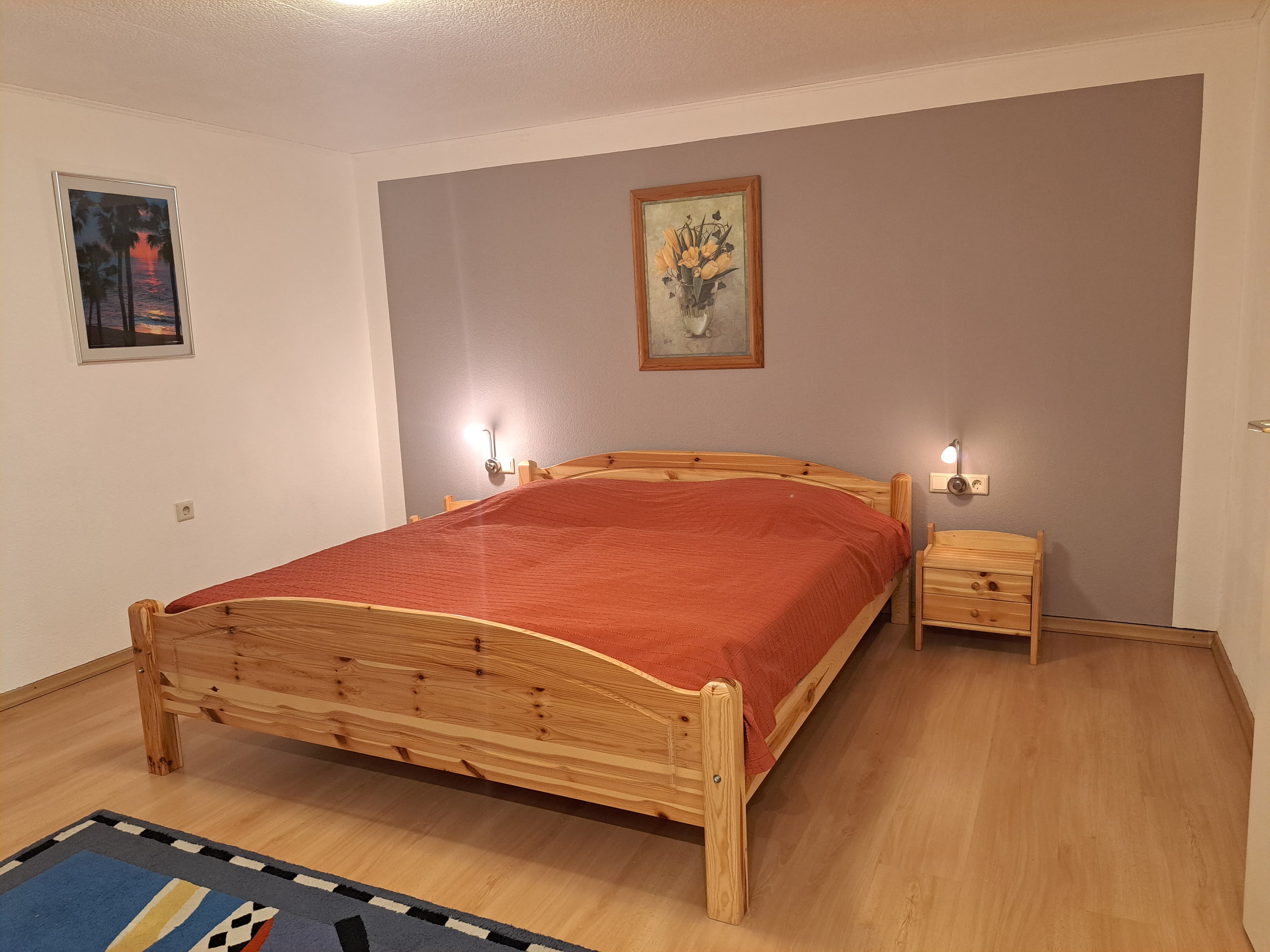 Schlafzimmer in der Ferienwohnung Lüneburger Heide