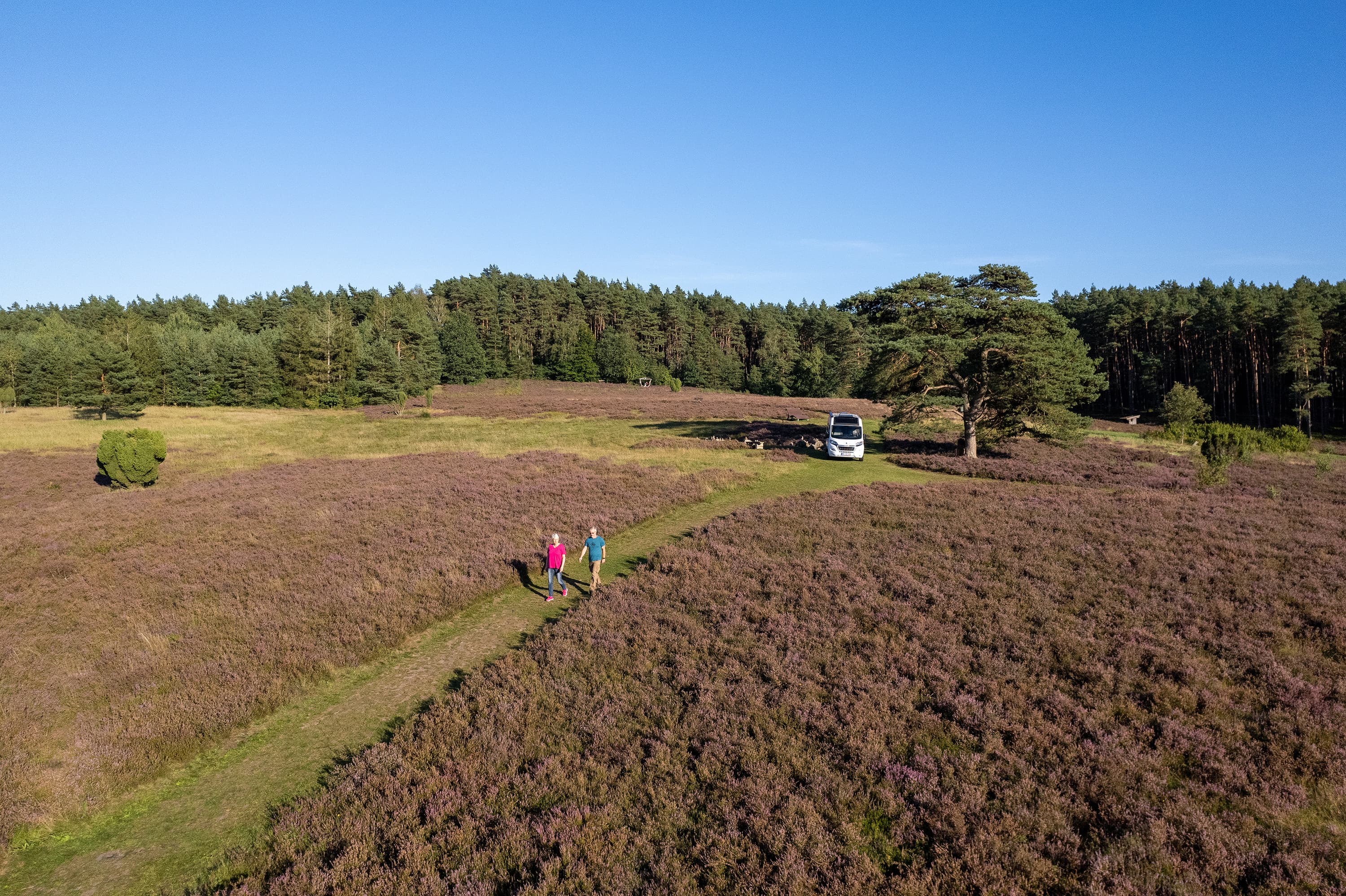 Campingplatz in der Nähe in der Heide